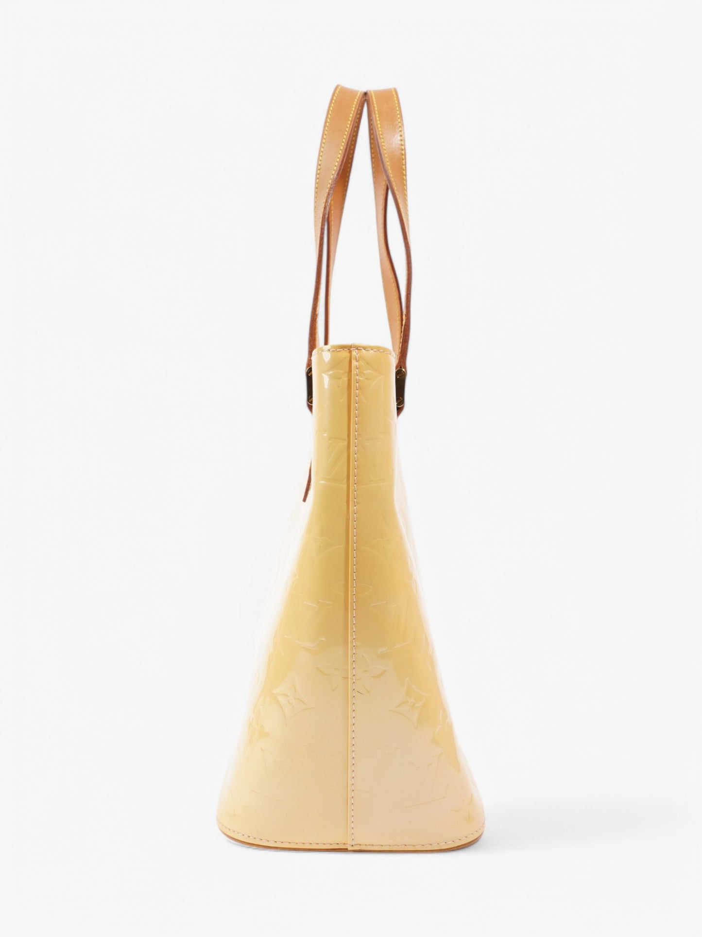 Louis Vuitton Verni Houston Yellow Calf Leather Handbag