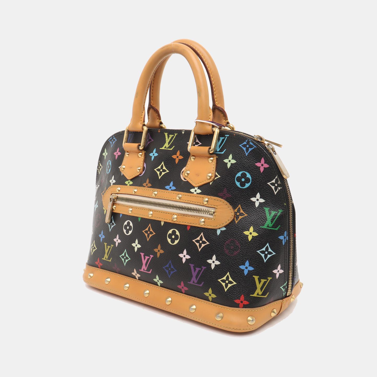 Louis Vuitton x Takashi Murakami Alma Multicolor Black White Handbag