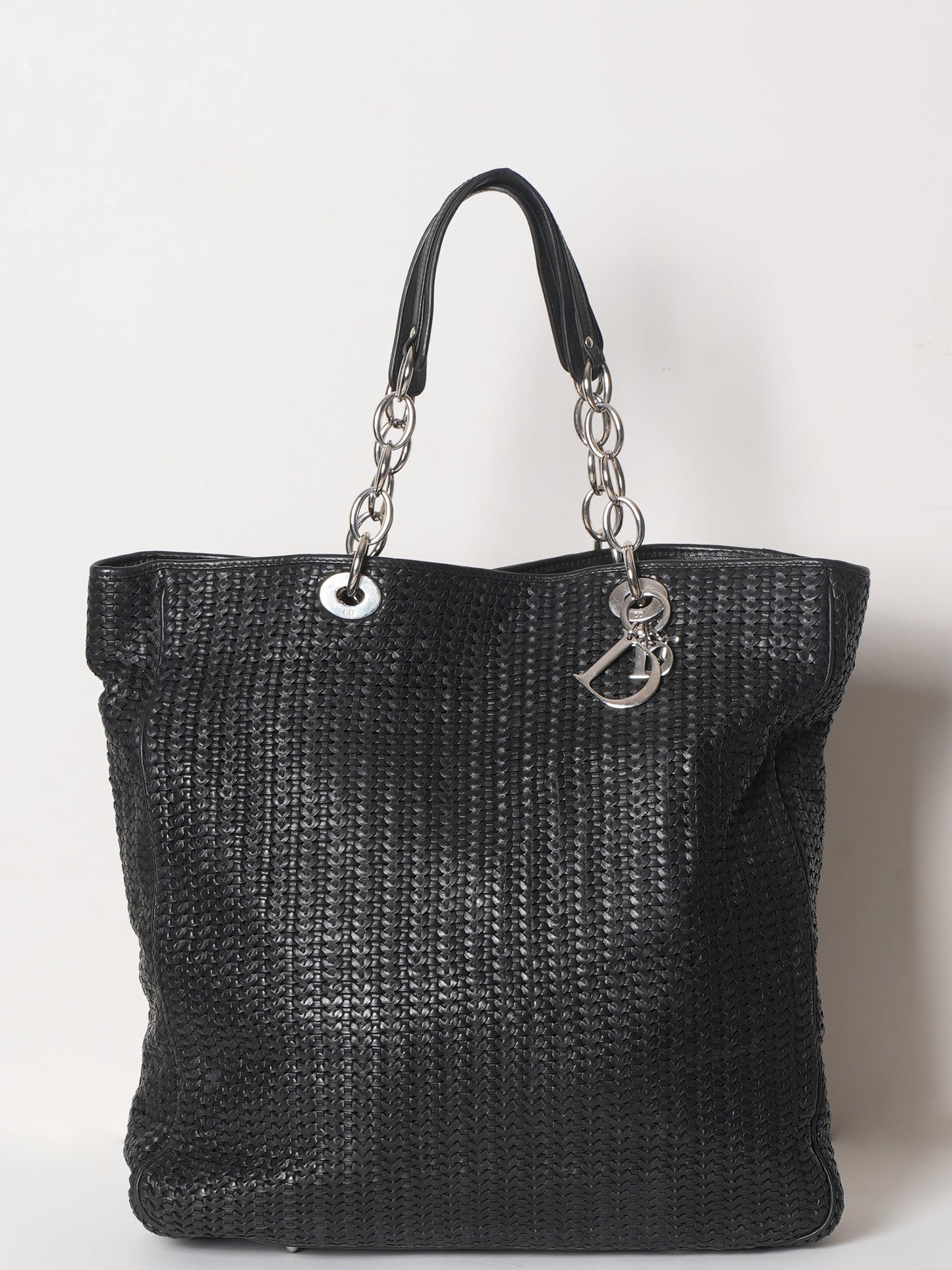 Dior Tote Bag Christian Calfskin Bag Large Woven Shoulder Bag