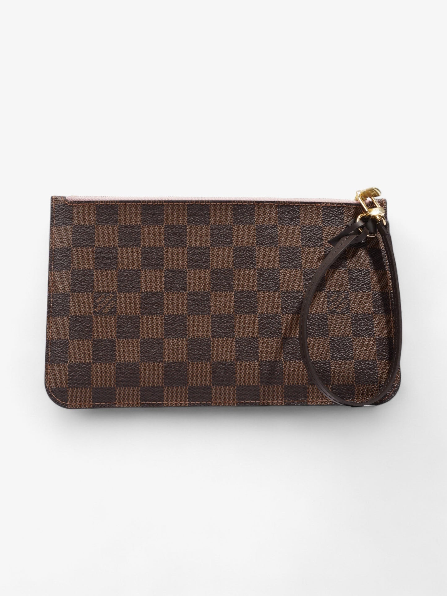 Louis Vuitton Neverful Pochette Ebene Coated Damier Canvas Coated Canvas Apparel Coated Canvas
