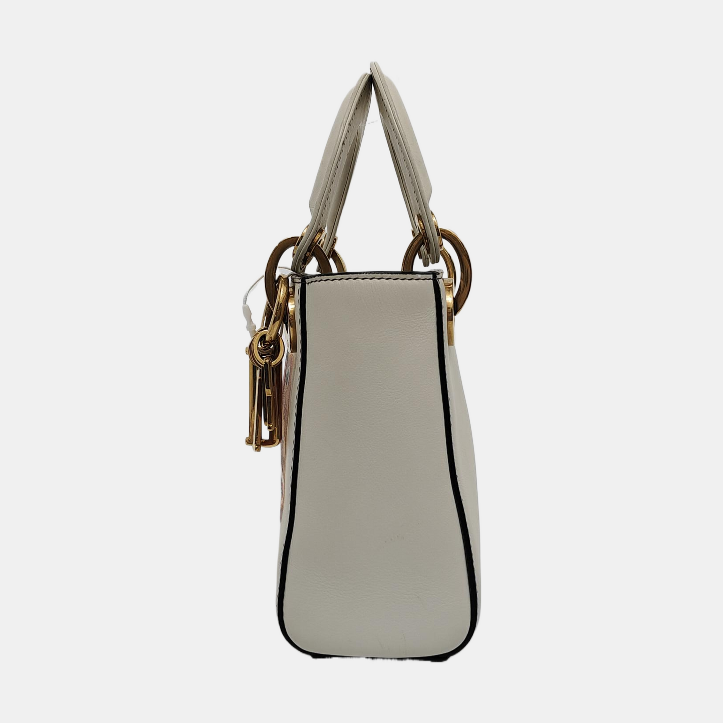 Dior Lady Mini X Niki De Saint Phalle Leather White Travel Bag