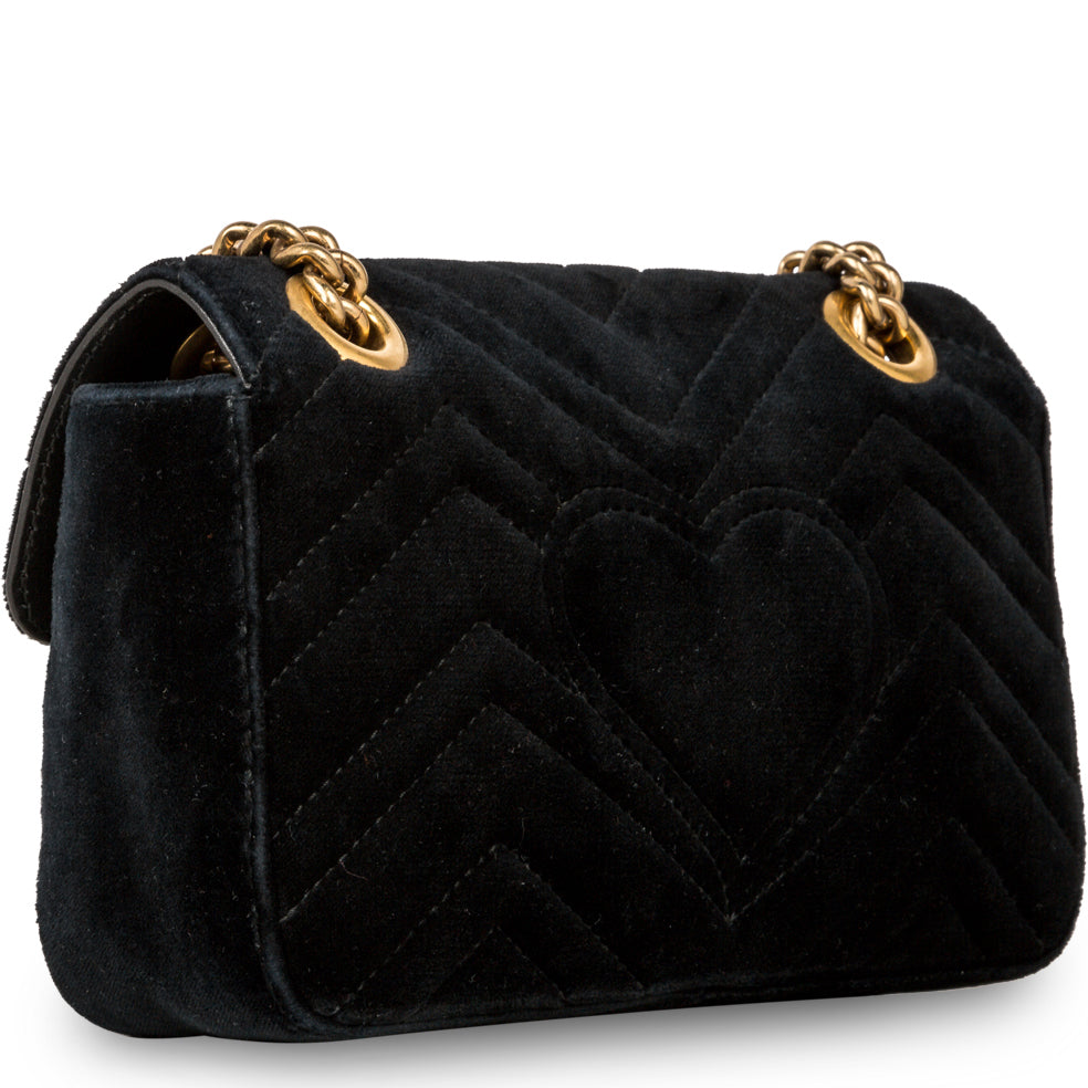 Gucci Marmont Velvet Handbag Mini Shoulder Bag