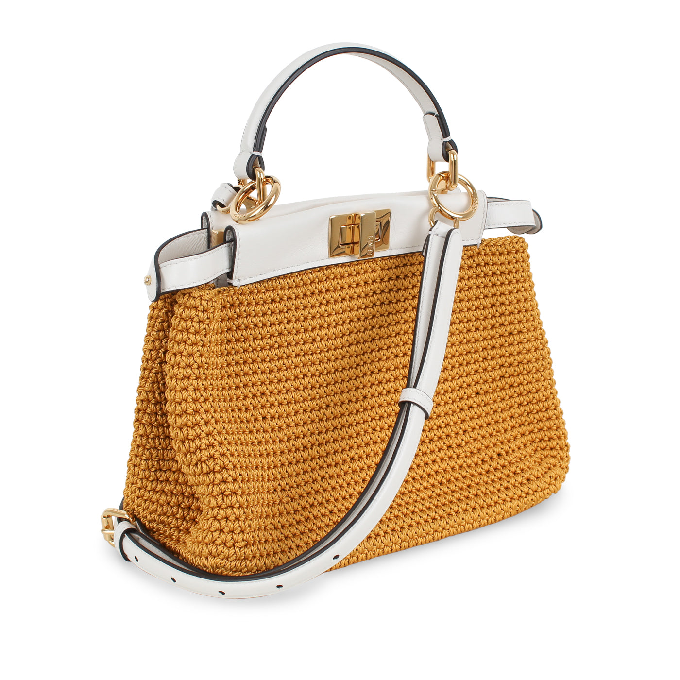 Fendi Peekaboo Crossbody Bag Mini Woven