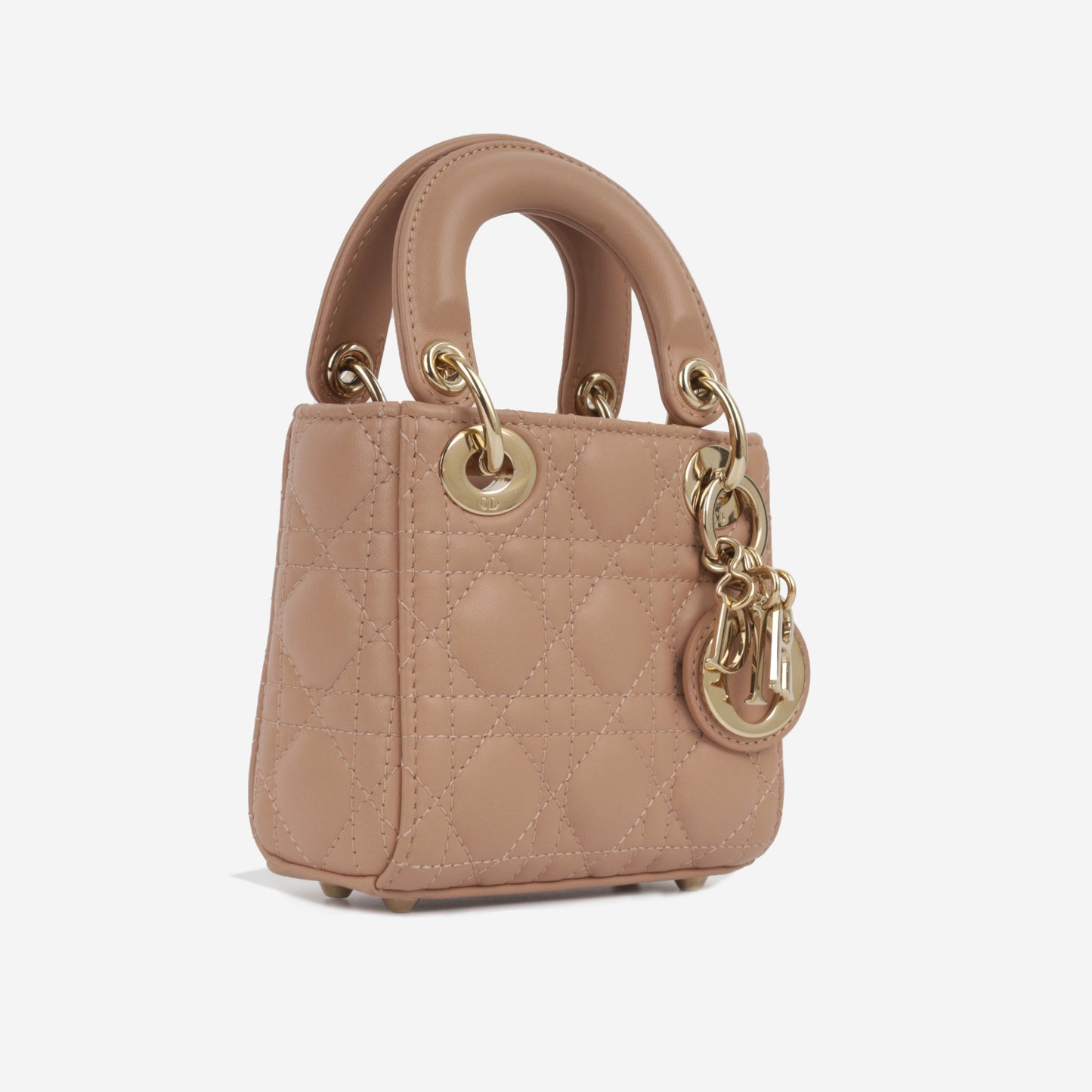 Dior Christian Lady Tote Bag Micro Cannage Lambskin Cghw