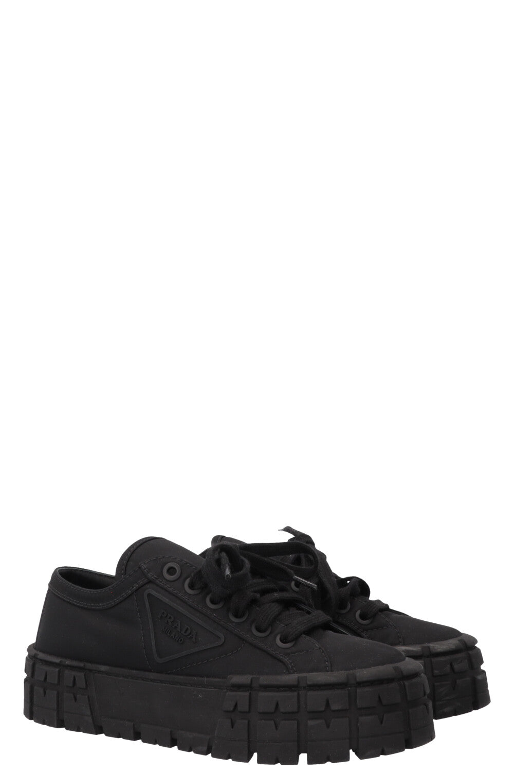 Prada Sneakers Nylon Black Shoes