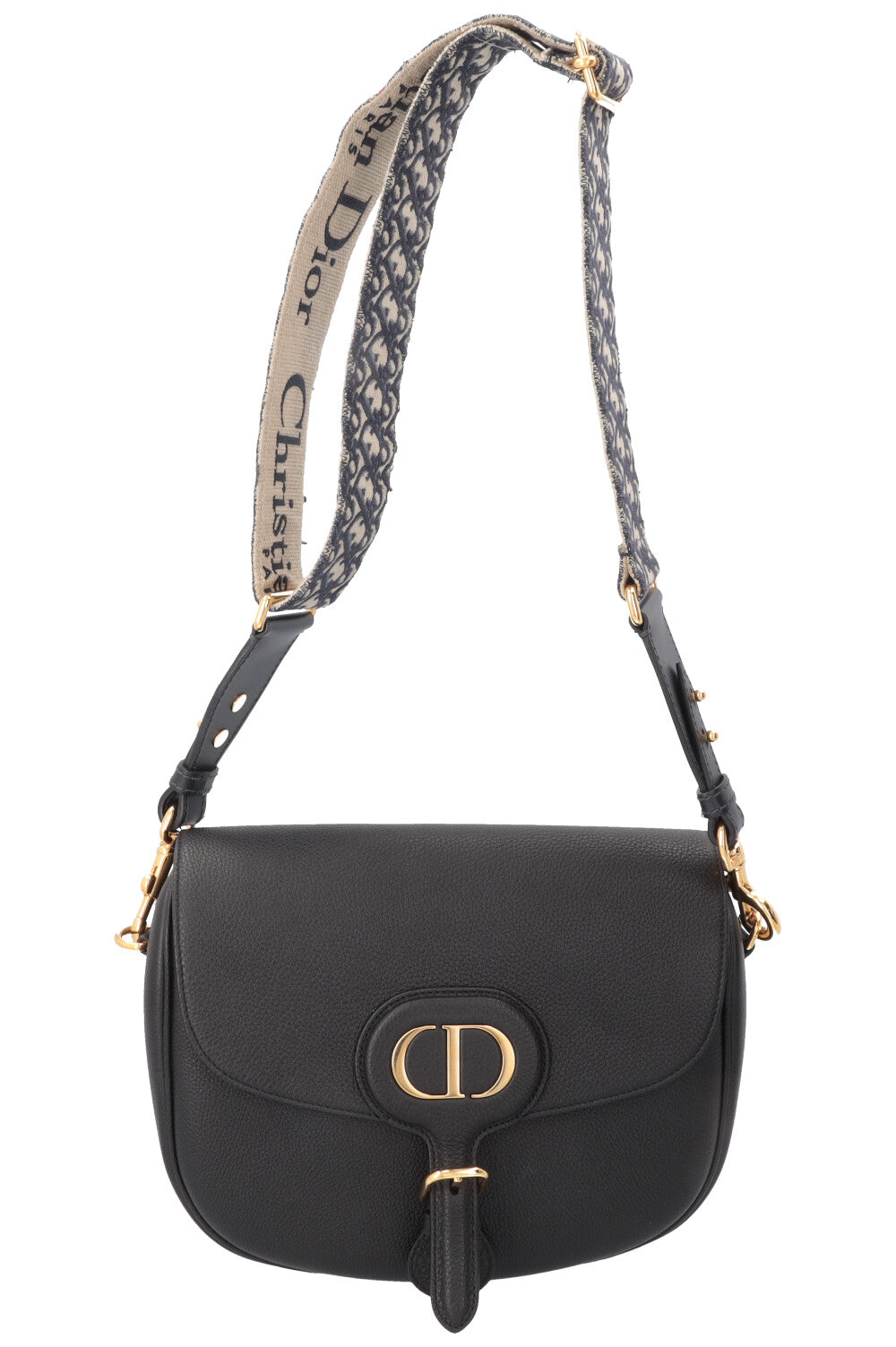 Dior Crossbody Bag Bobby Bag Leather Black Large