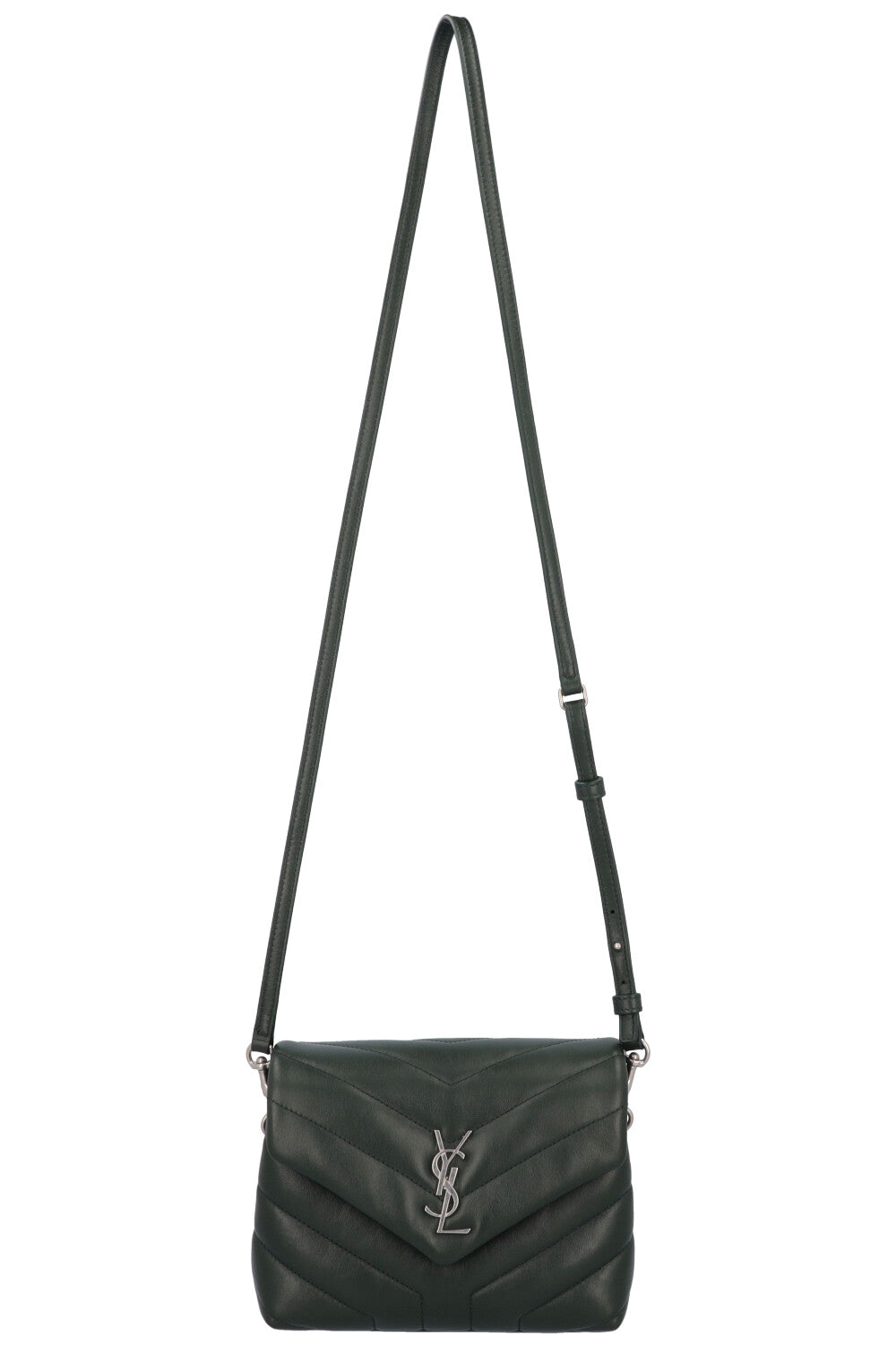 YSL Saint Laurent Crossbody Bag Loulou Leather Green Toy
