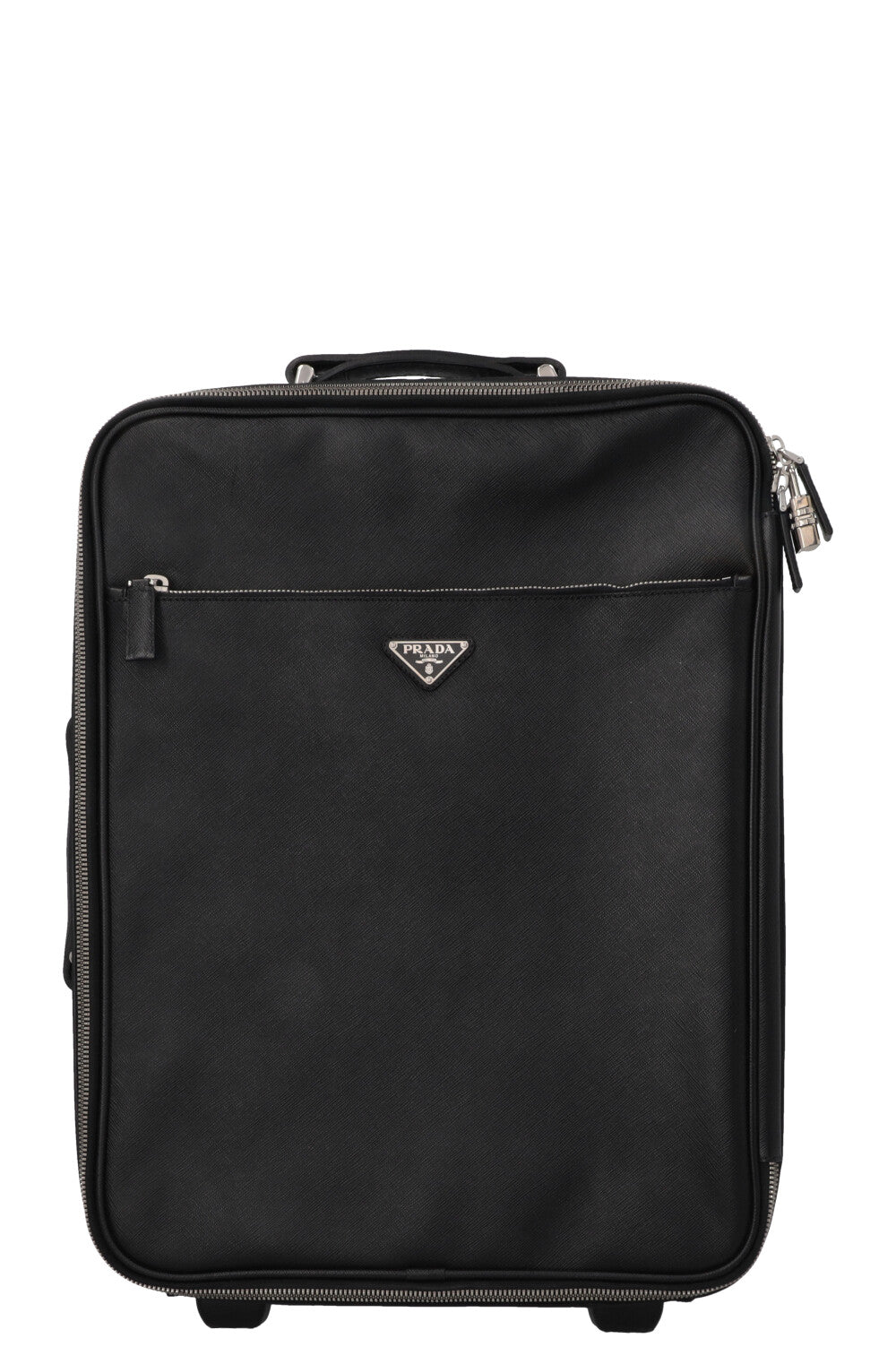 Prada Carry On 50 Trolley Saffiano Black Handbag