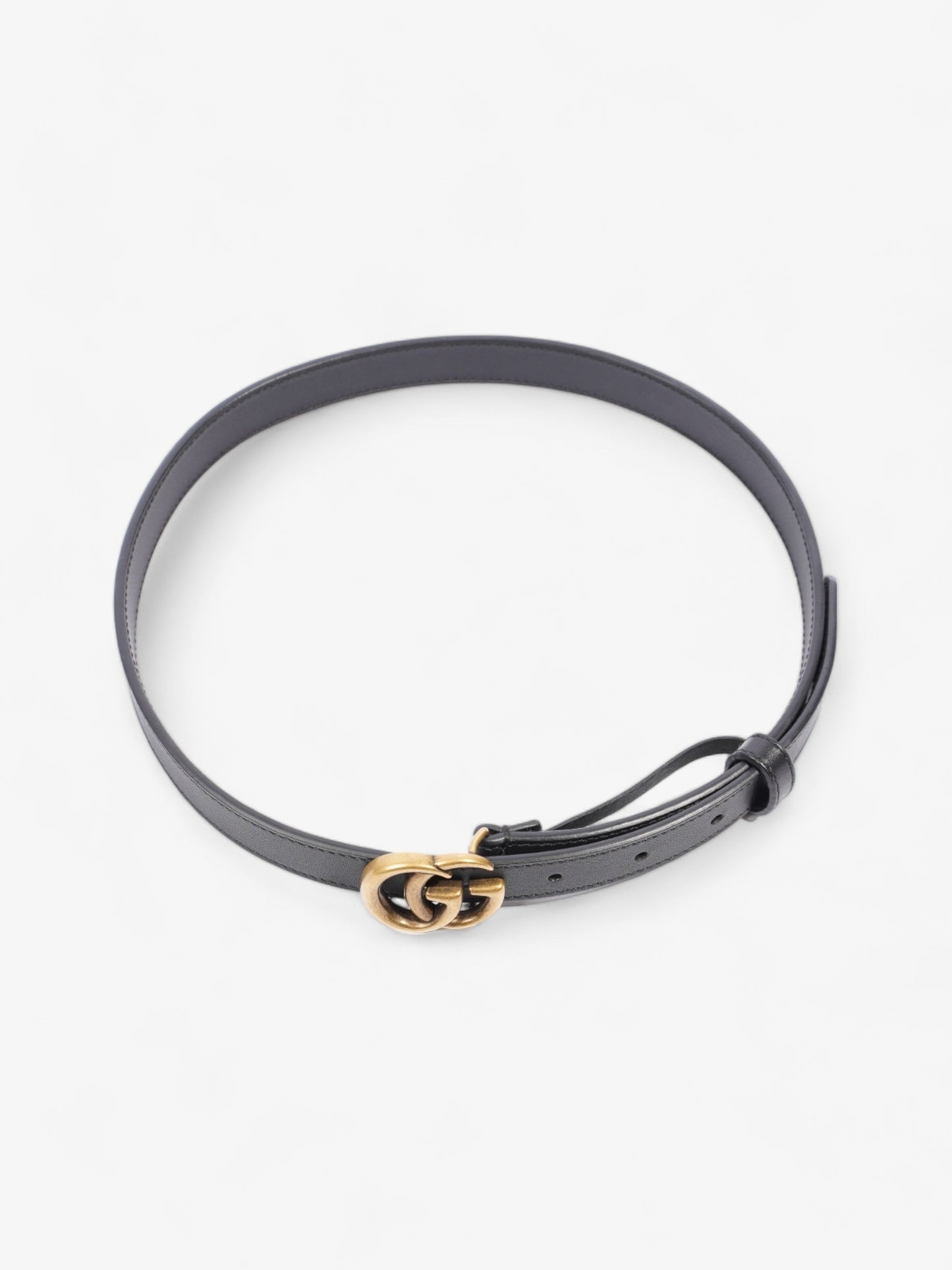 Gucci Marmont Thin Belt Handbag Leather Black Accessory