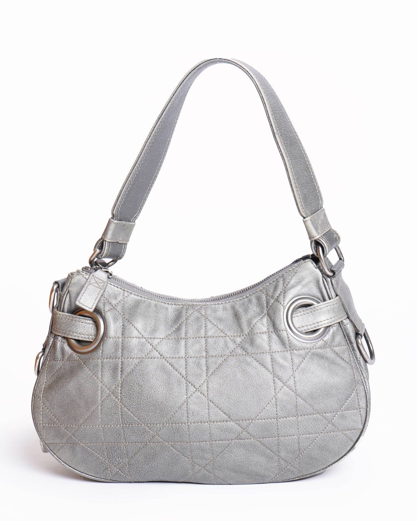 Dior Handbag Christian Cannage Hobo Bag Leather Shoulder Bag