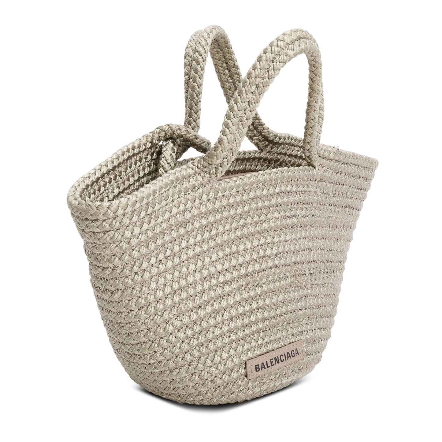 Balenciaga Small Ibiza Basket Bag Raffia Woven Travel Bag