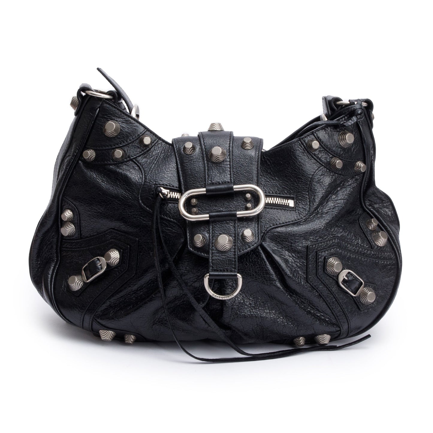Balenciaga Arena Le Cagole Shoulder Bag Leather Black