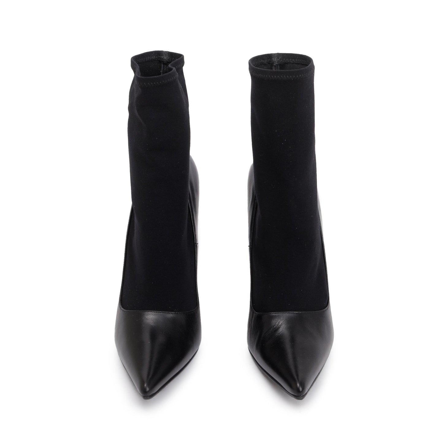 Balenciaga Spandex Knife Bootie Size Travel Bag Leather Black Shoes