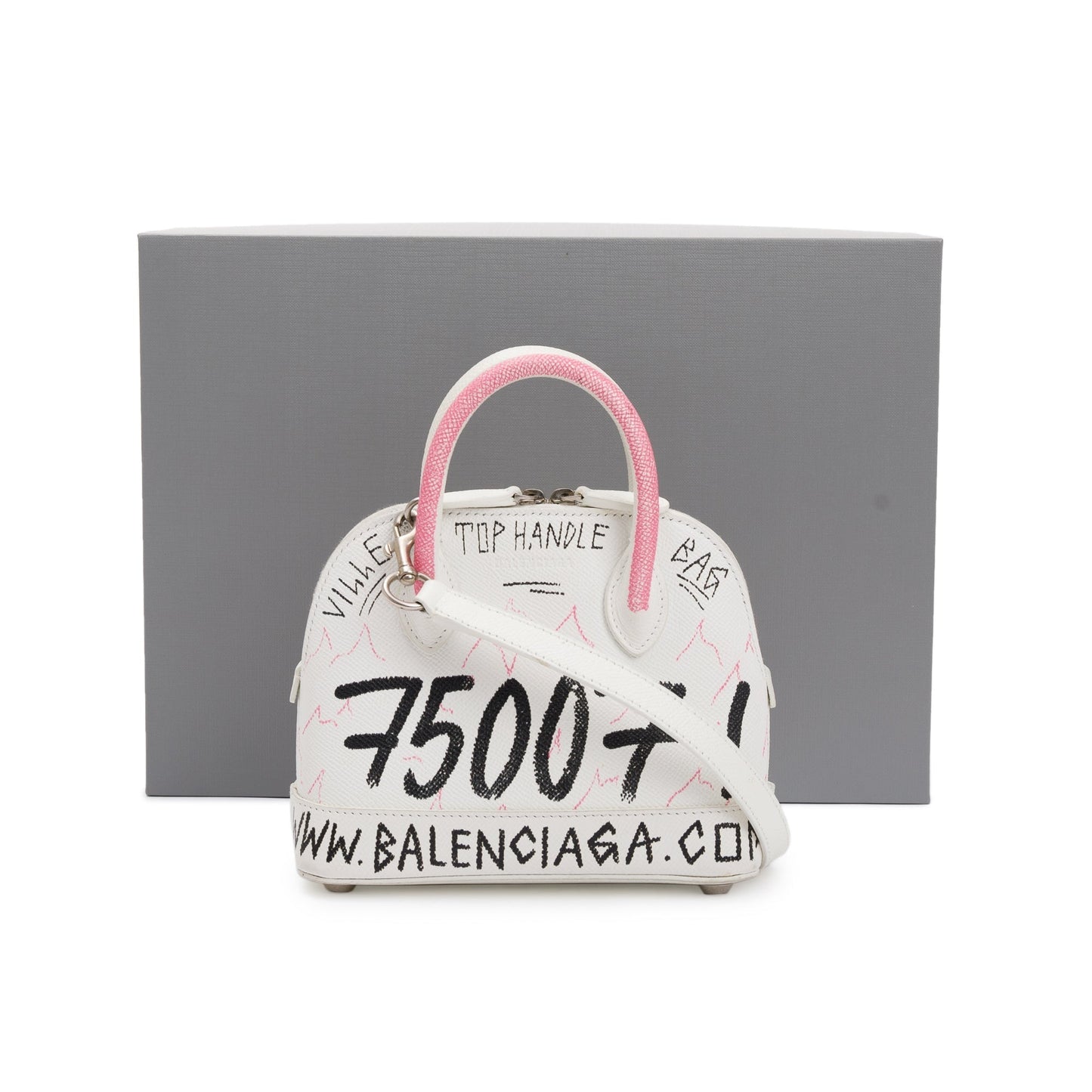Balenciaga Graffiti Ville Xxs Top Handle Bag Travel Bag