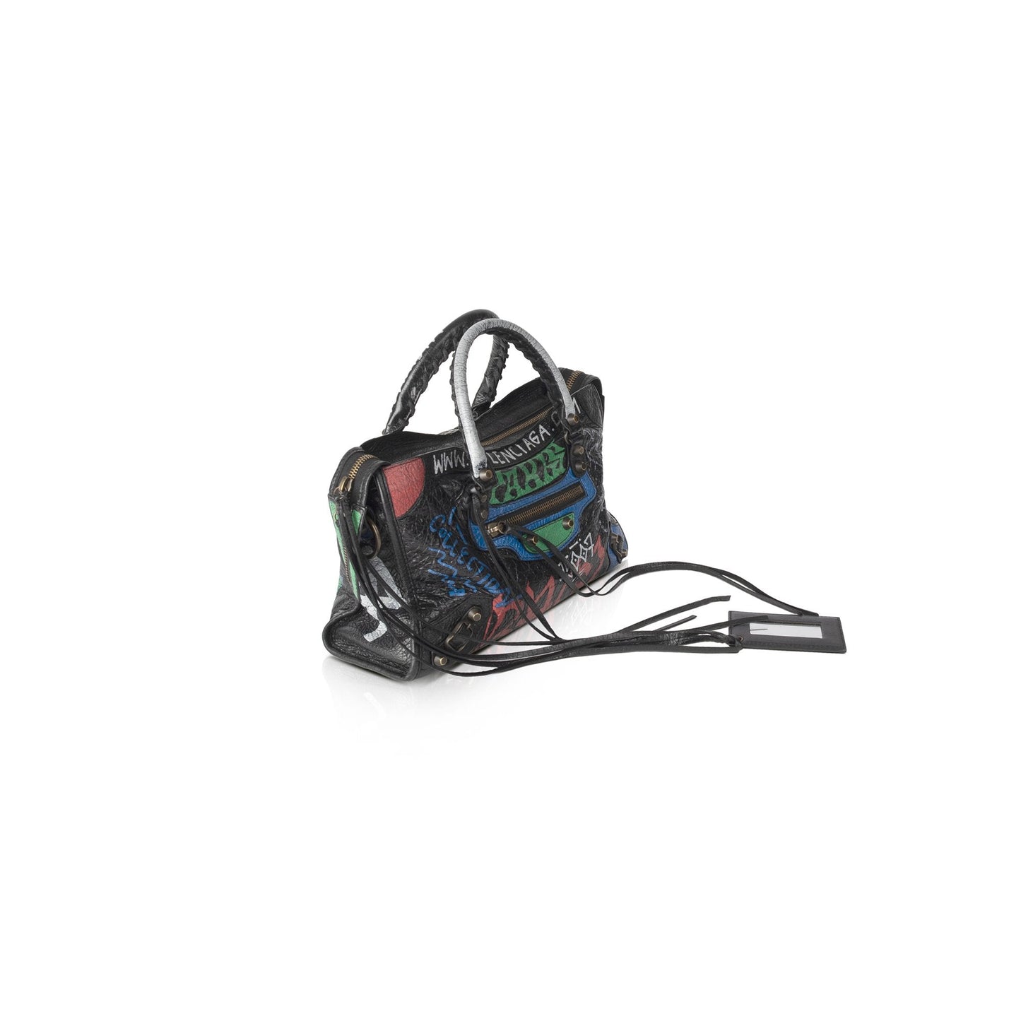 Balenciaga Graffiti Motocross Classic City Bag Small Travel Bag