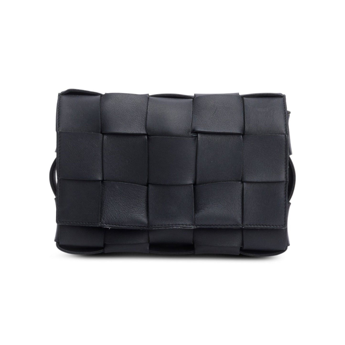 Bottega Veneta Intrecciato Cassette Bag Black Travel Bag