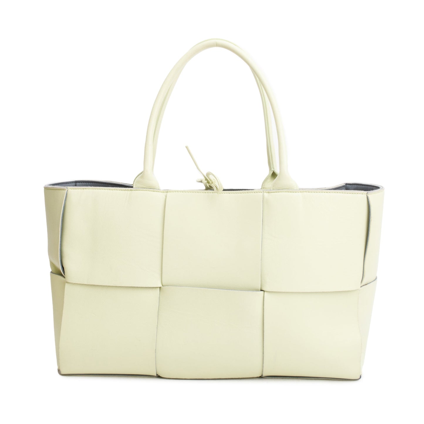 Bottega Veneta Light Maxi Intrecciato Arco Tote Leather Green Tote Bag