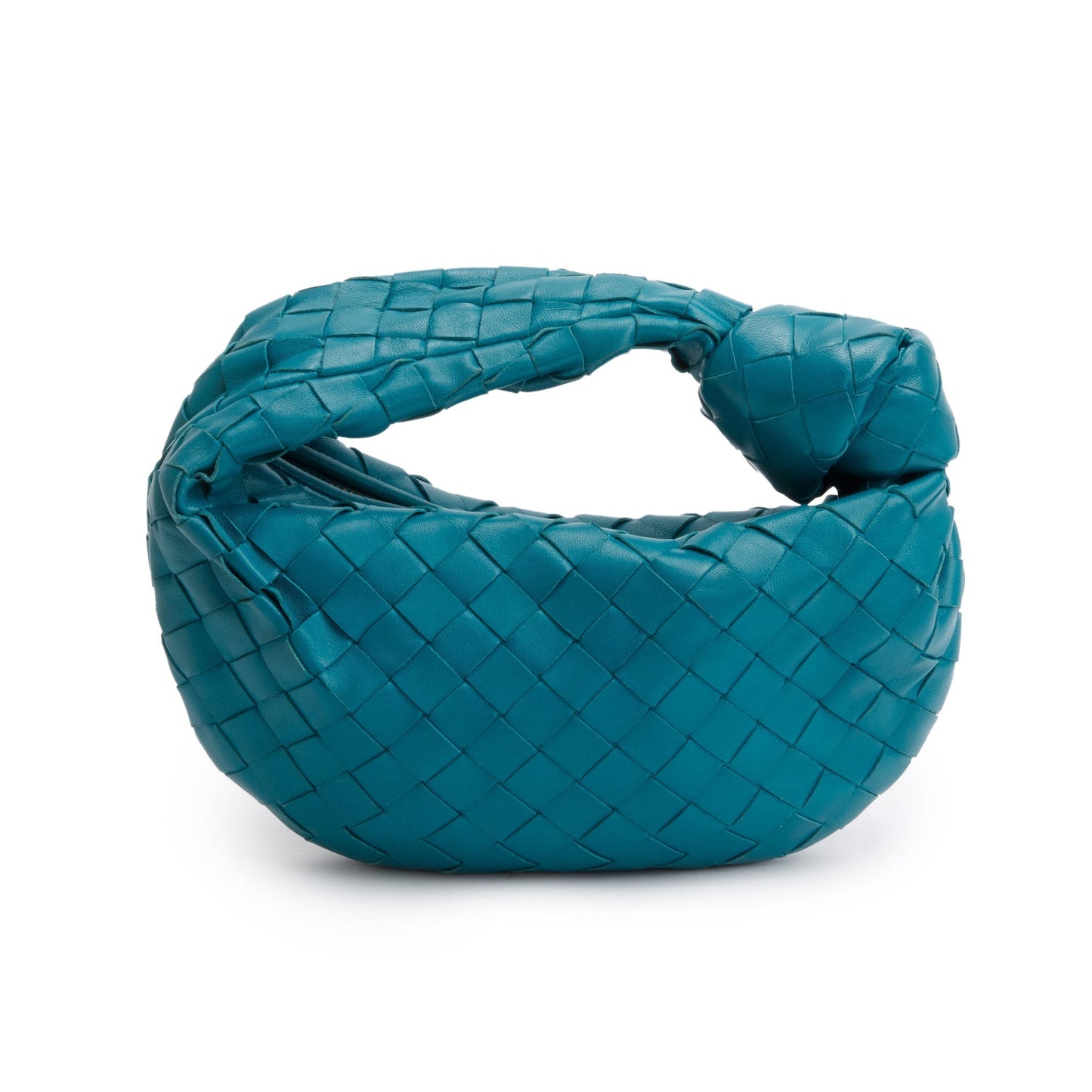 Bottega Veneta Turquoise Intrecciato Jodie Bag Leather Mini Travel Bag