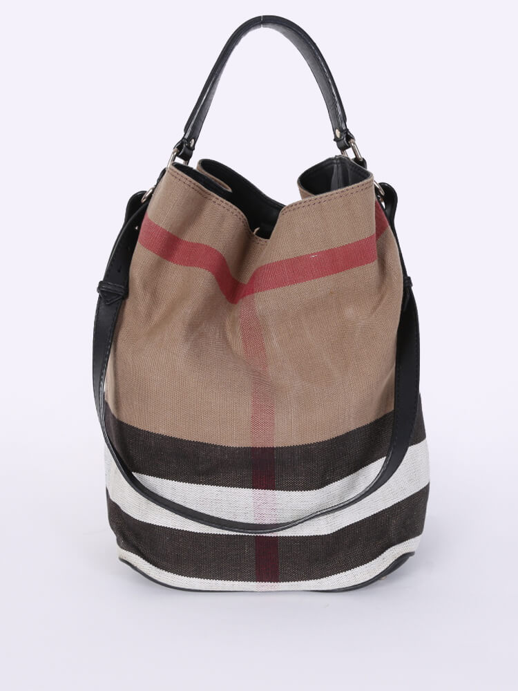 Burberry Ashby Bag Canvas Bucket Bucket Bag