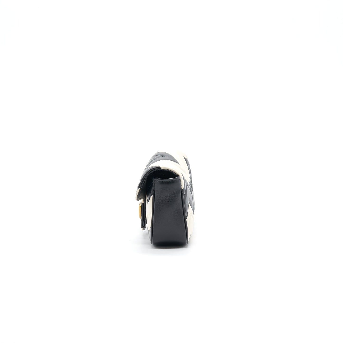 Gucci Marmont Super And Handbag Black White Travel Bag