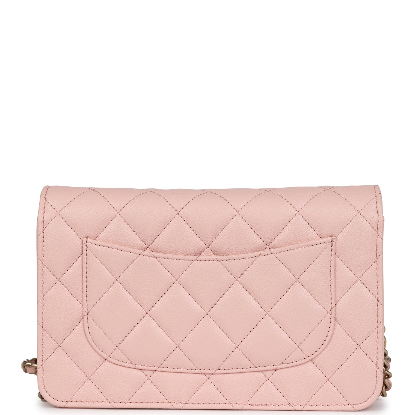 Chanel Wallet On Chain WOC Light Pink Caviar Light Gold Hardware Bag