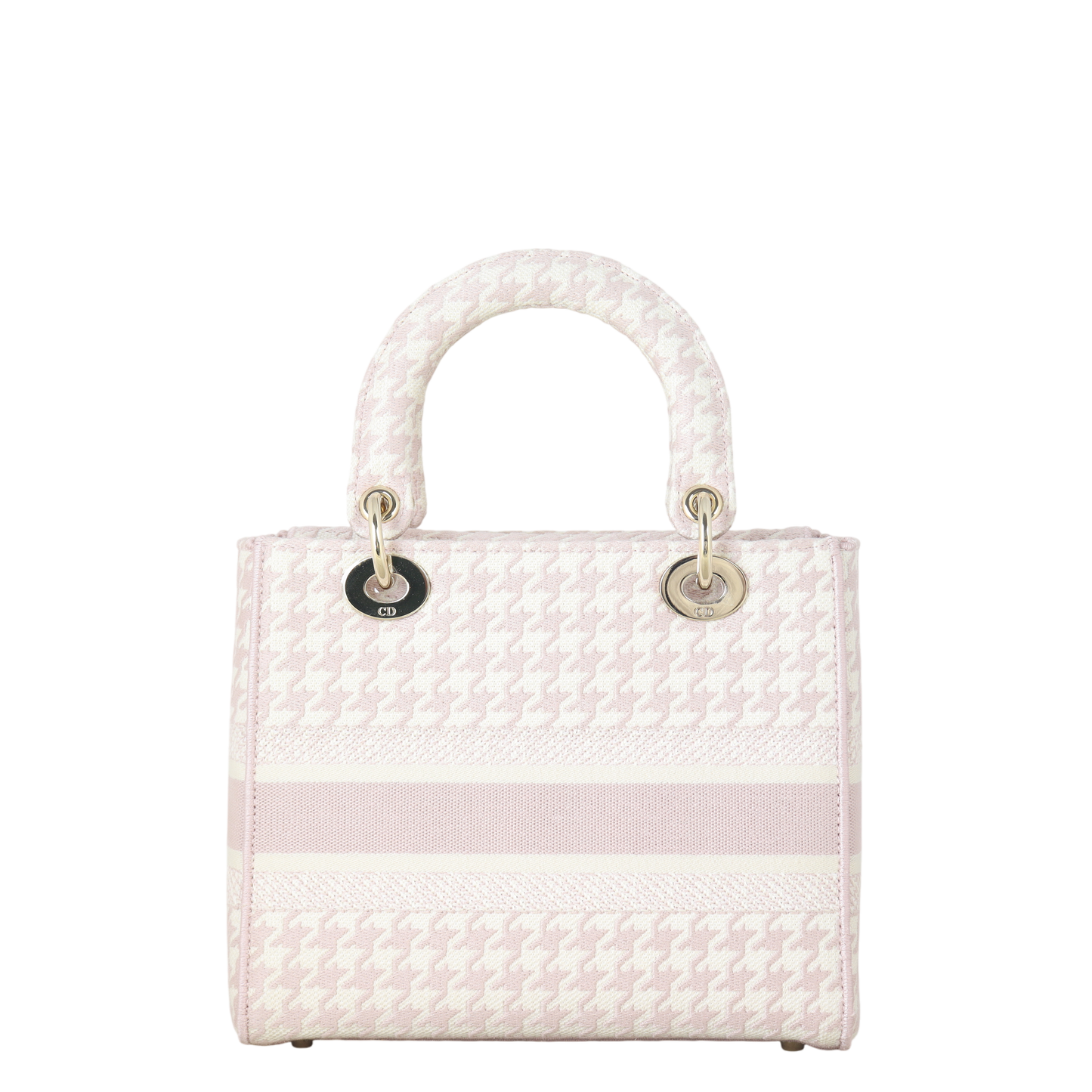 Dior Lady D Lite Houndstooth Handbag Medium Travel Bag