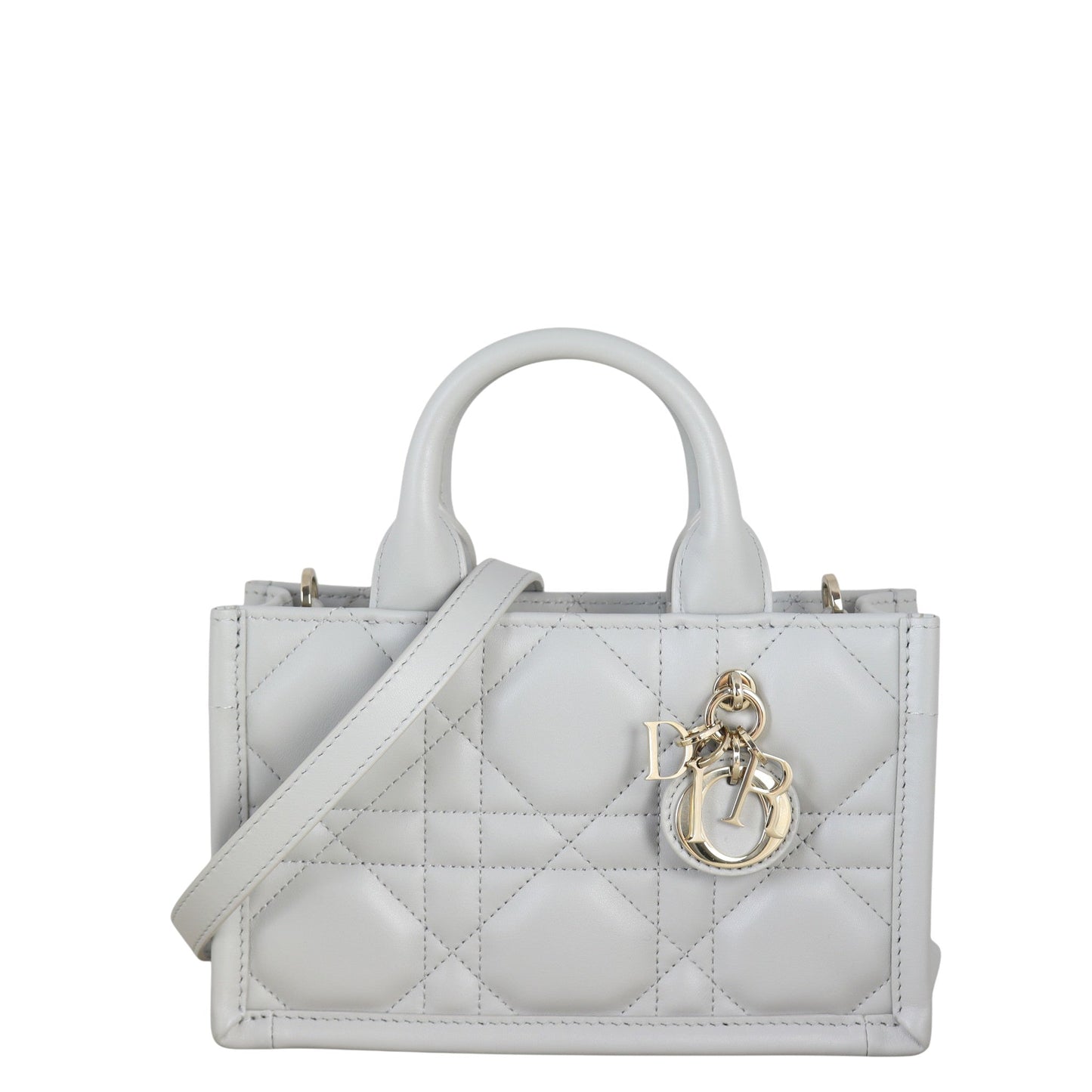 Dior Tote Bag Book Tote Macrocannage Mini Small Shoulder Bag