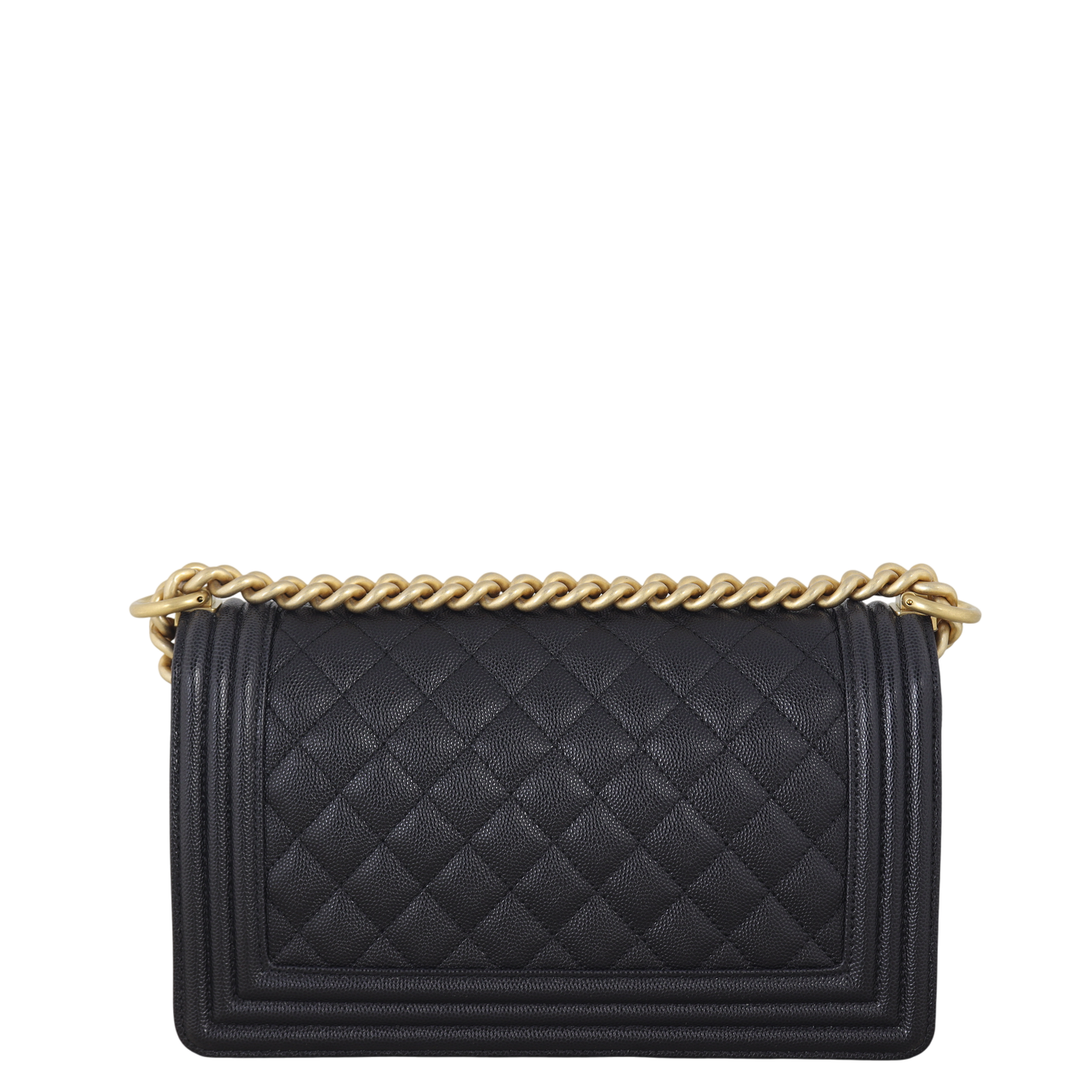 Chanel Boy Old Handbag Quilted Black Crossbody Bag Medium 11122025