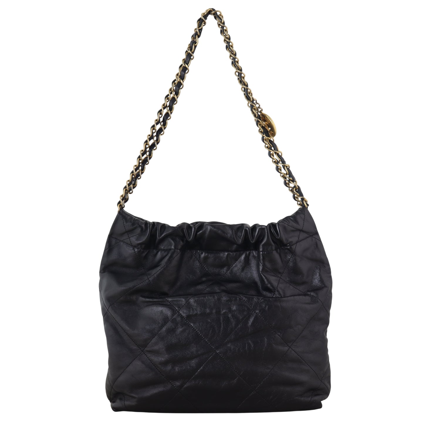 Chanel 22 Hobo Quilted Black Shoulder Bag Small 07012026