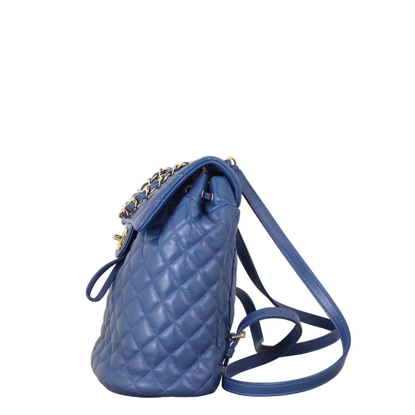 Chanel Urban Spirit Backpack Quilted Blue