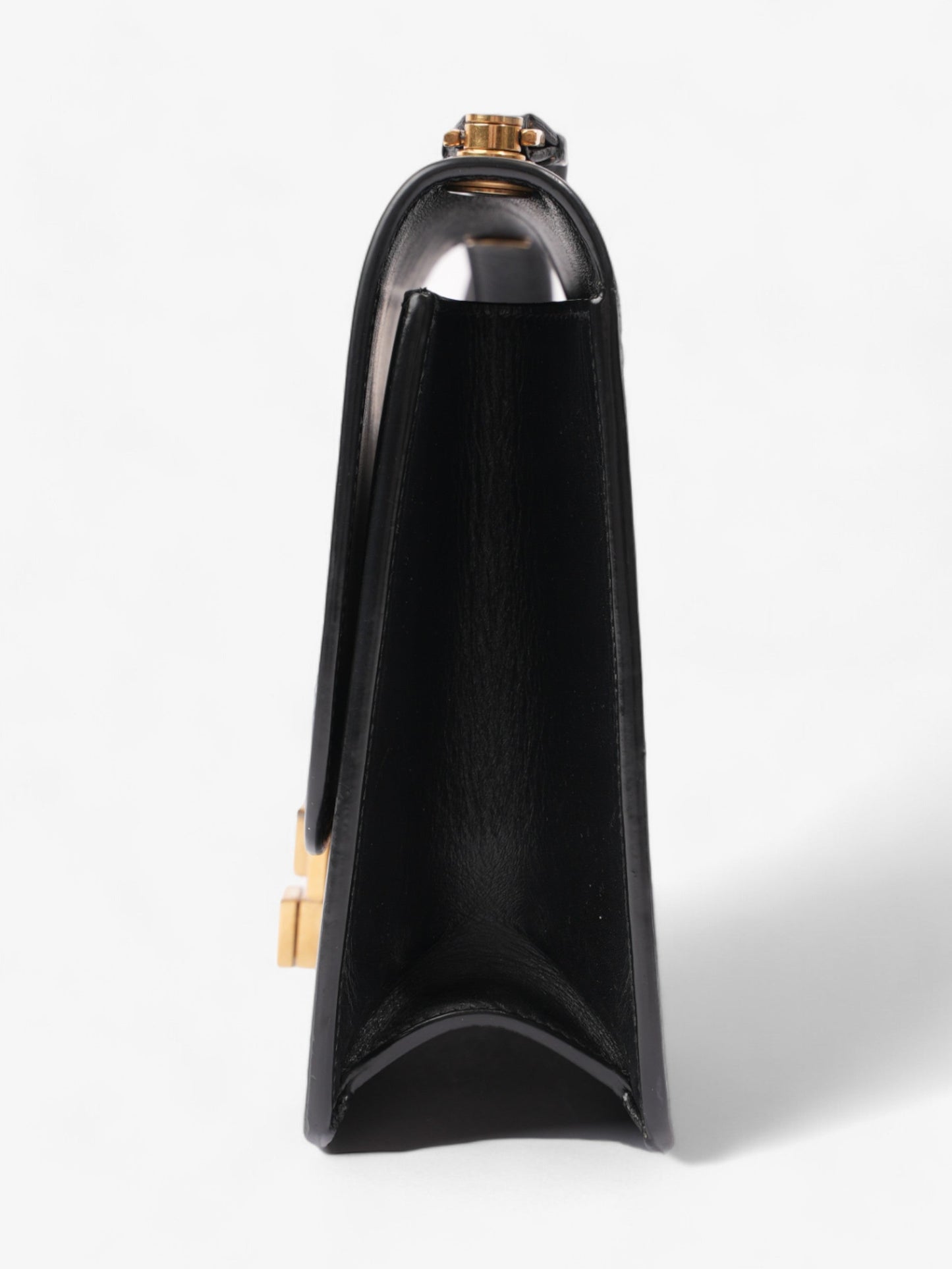YSL Saint Laurent Le Carr Shoulder Bag Leather Black Medium