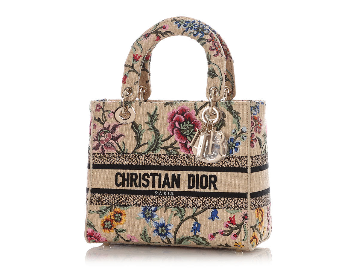 Dior Floral Lady Lite Crossbody Bag Medium