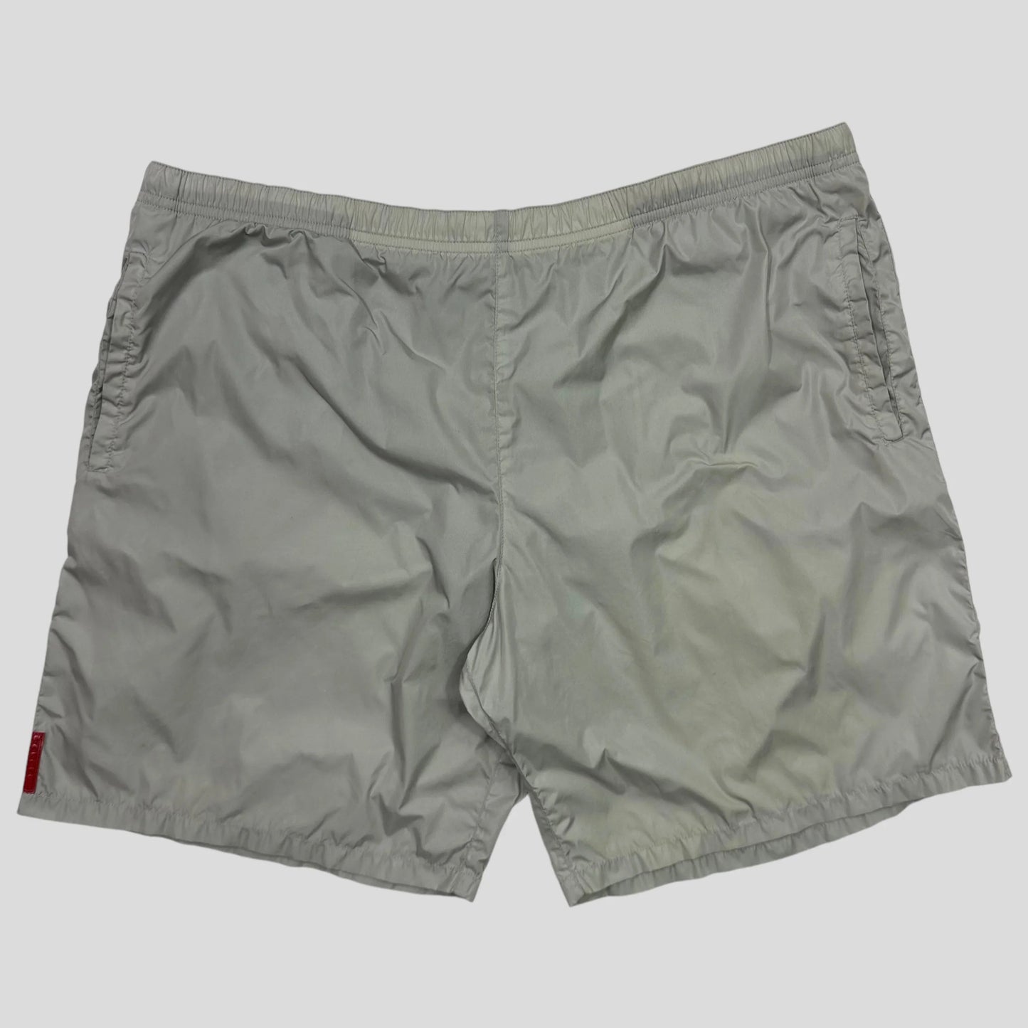 Prada Handbag Sport Tab Stash Pocket Shorts - L Nylon Red