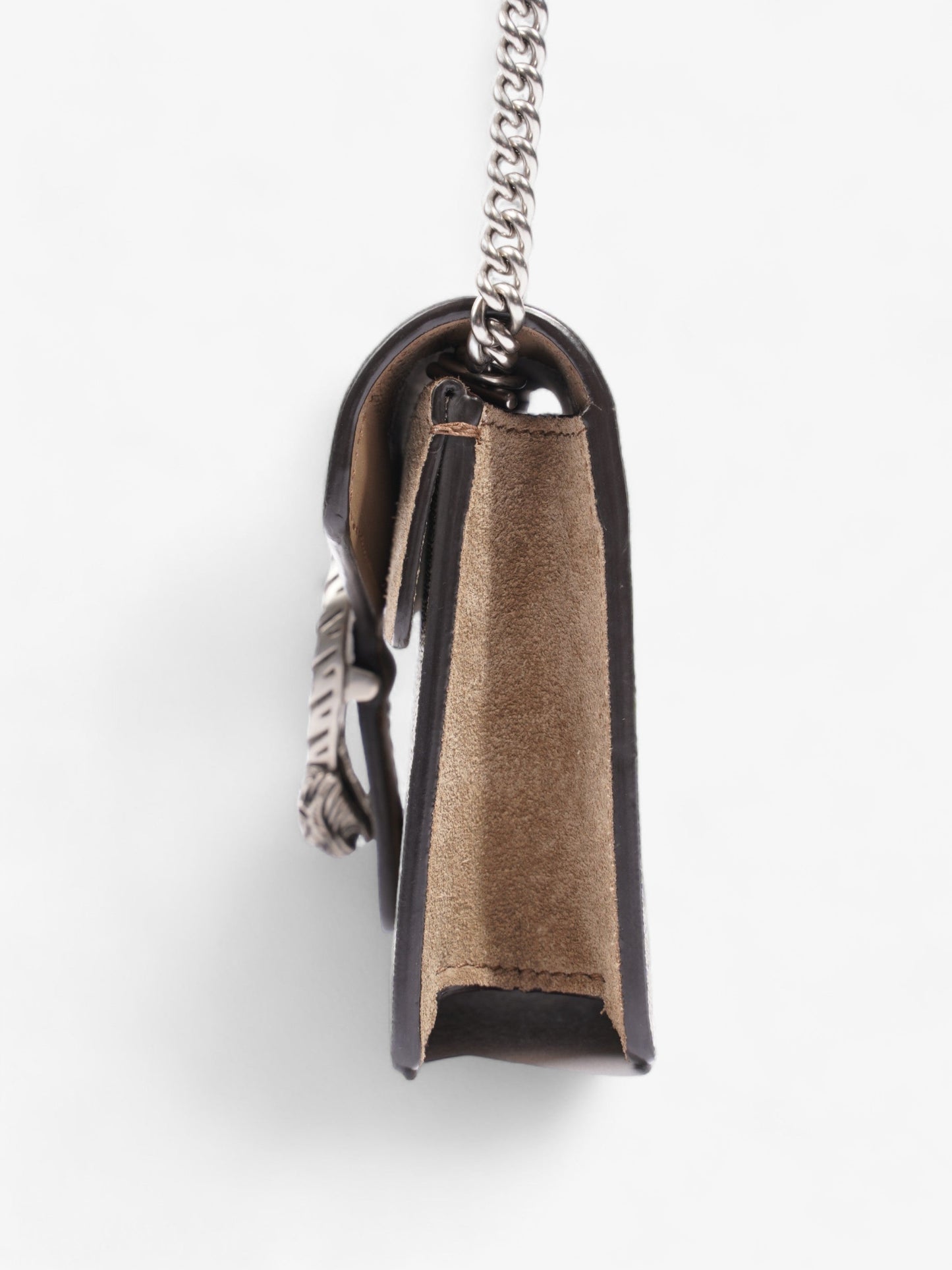 Gucci Super Dionysus And Ebony Supreme Coated Crossbody Canvas Beige Crossbody Bag