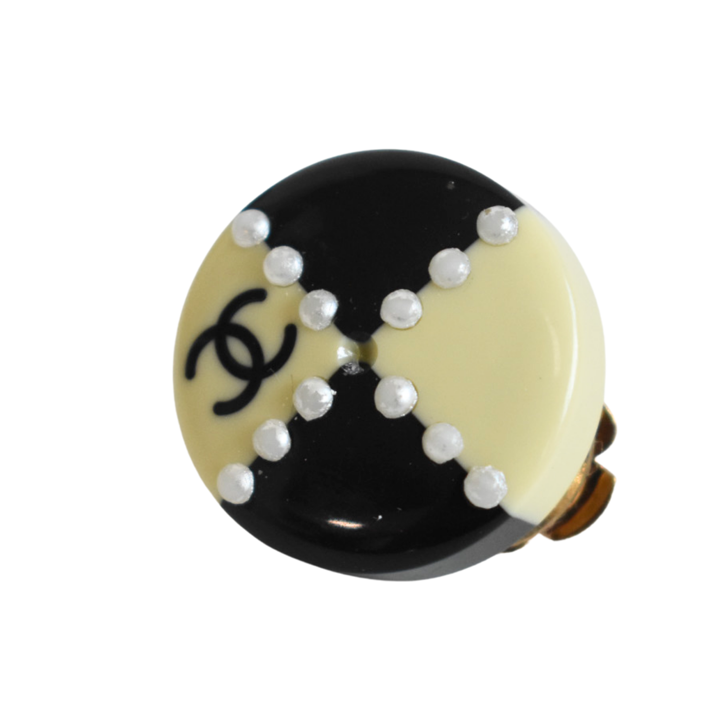 Chanel 'Coco Mark' Check Earrings Jewelry