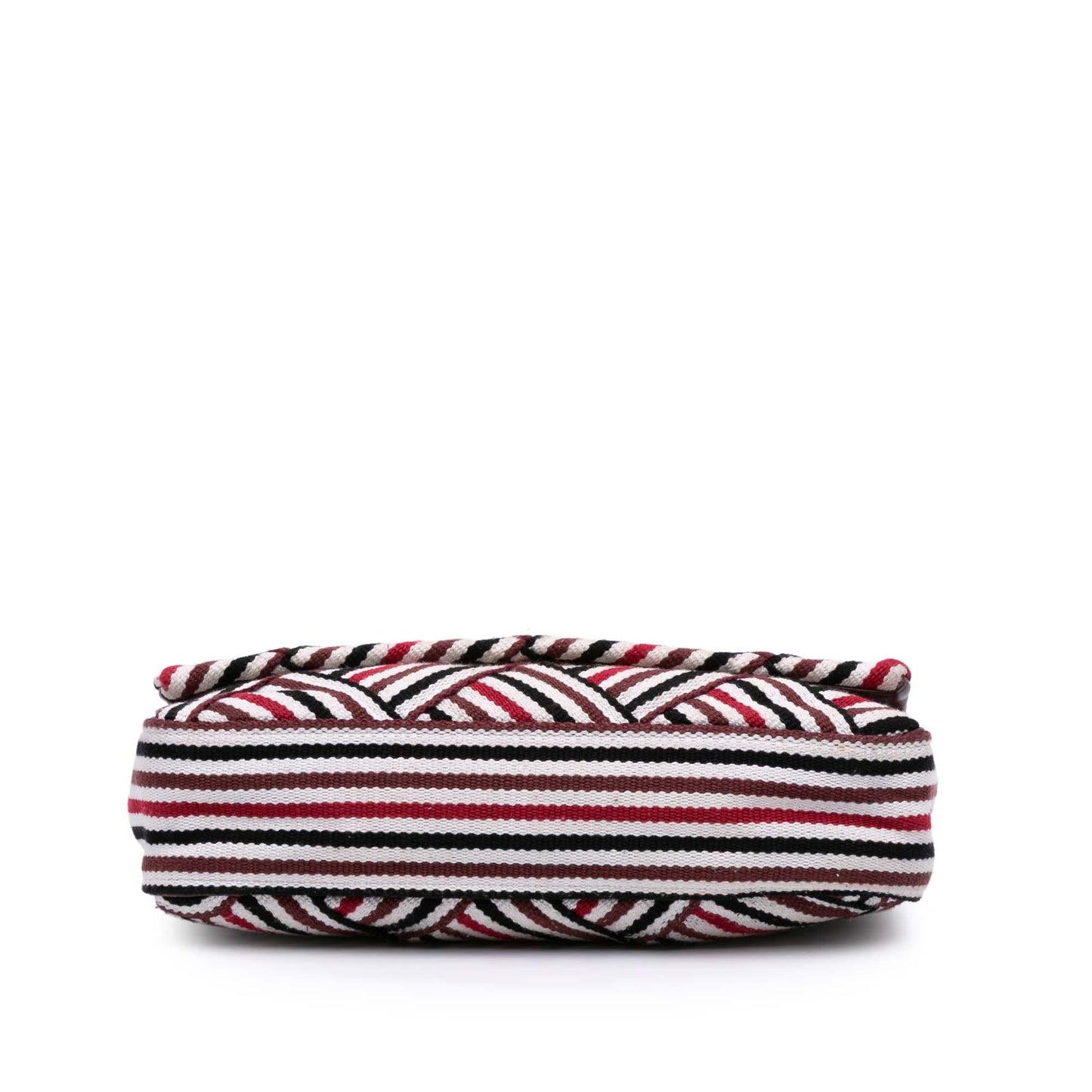 Chanel CC Stripe Flap Canvas Handbag Flap 1