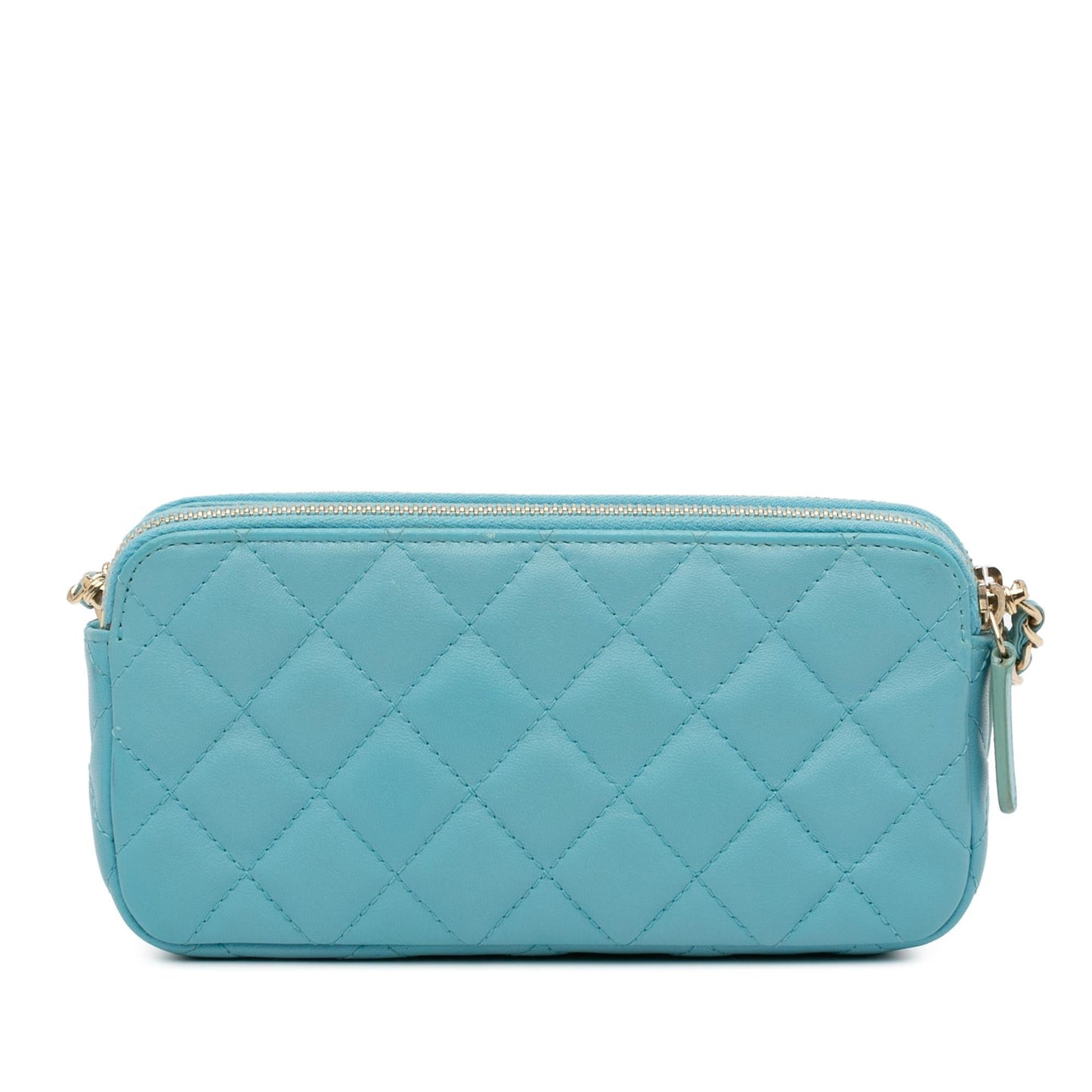 Chanel CC Lambskin Double Zip on SHG-UJP8RM Wallet Case