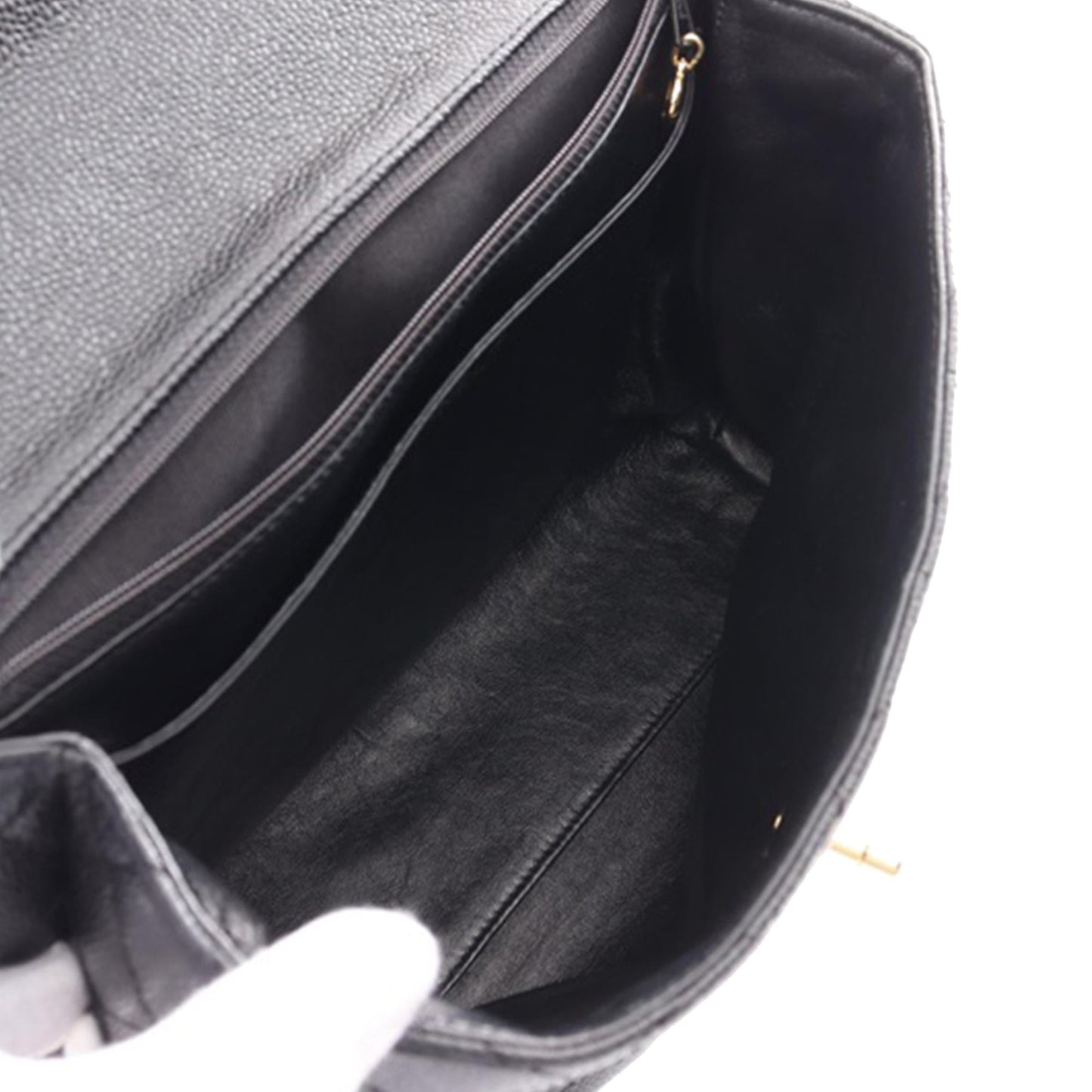 Chanel Caviar Kelly Top Handle Handbag Bag 1