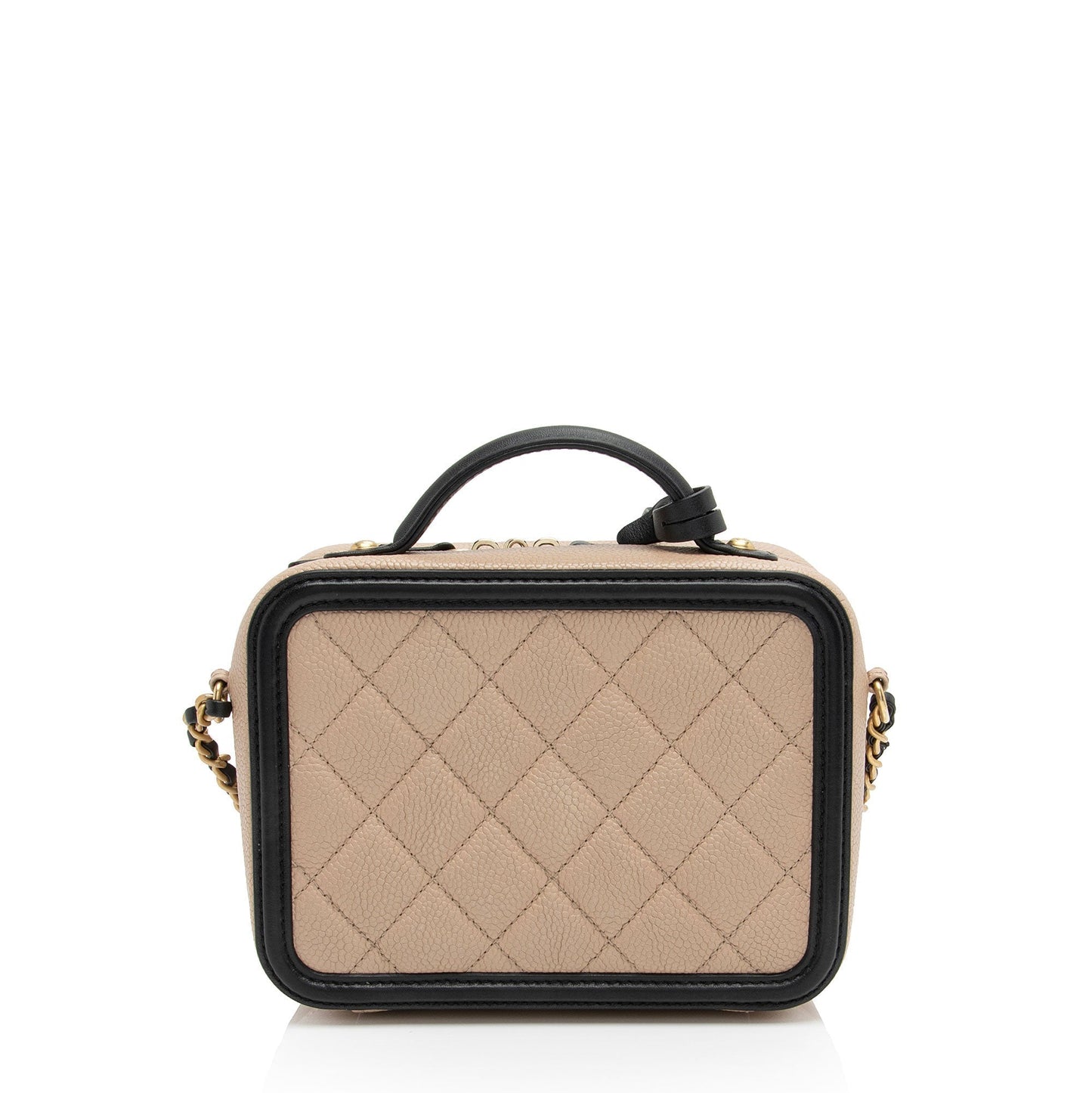 Chanel Caviar CC Filigree Vanity SHF-EhFdu3 Small Leather Handbag
