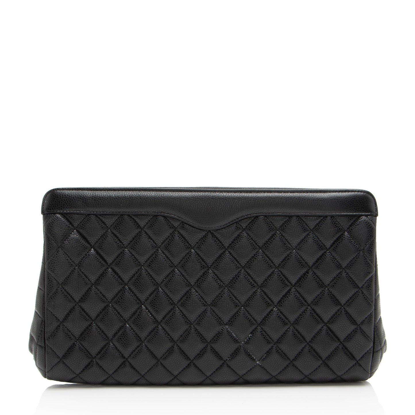 Chanel Caviar CC Frame SHF-sS7xNc Leather Clutch Bag