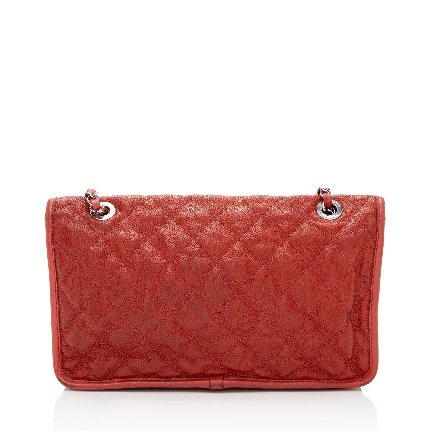 Chanel Caviar French Riviera Flap SHF-TWwhBI Leather Shoulder Bag