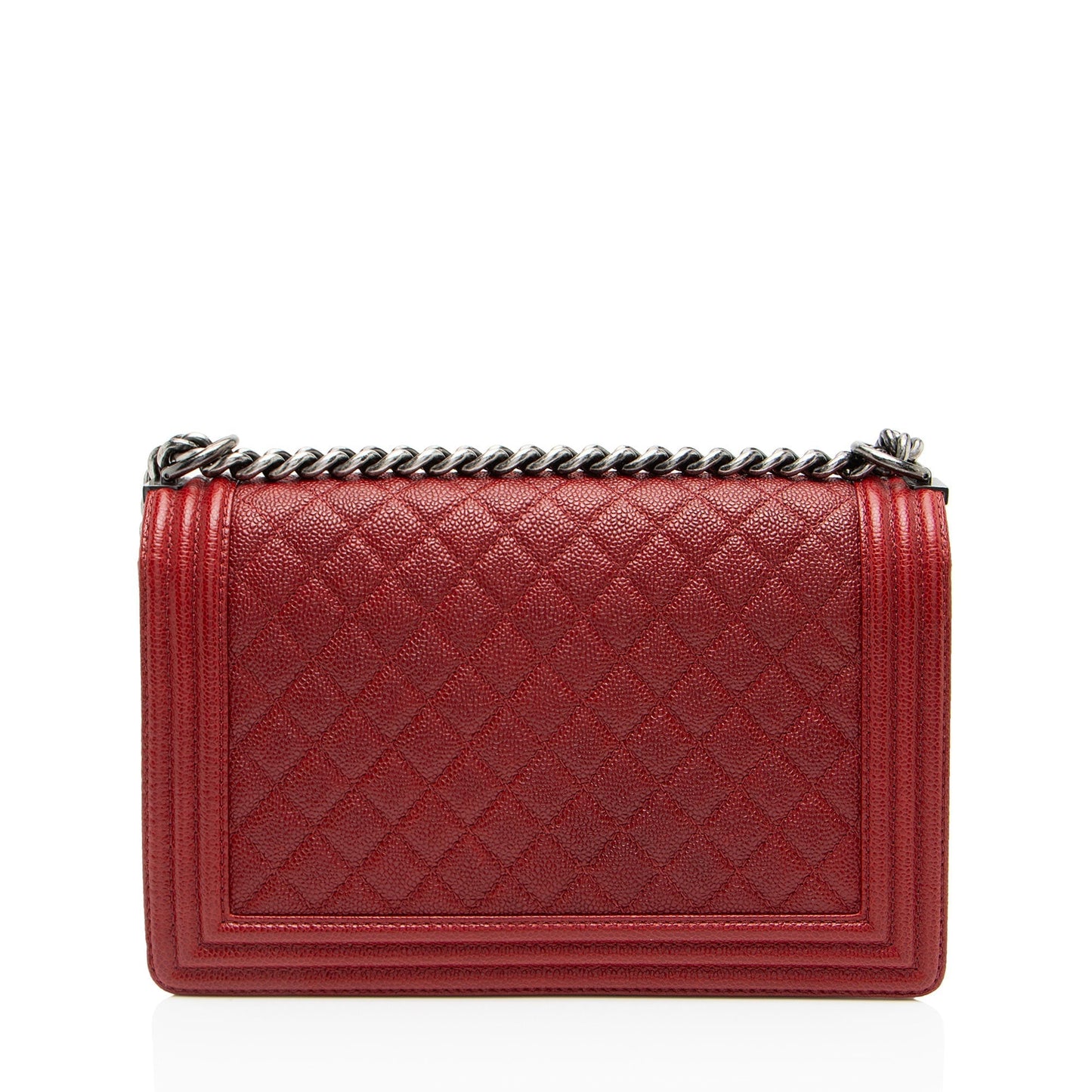 Chanel Caviar New Boy Leather Handbag
