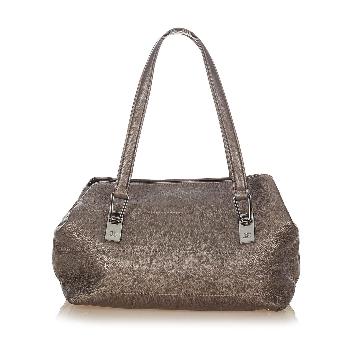 Chanel Choco Bar Caviar SHG Leather Shoulder Bag 6