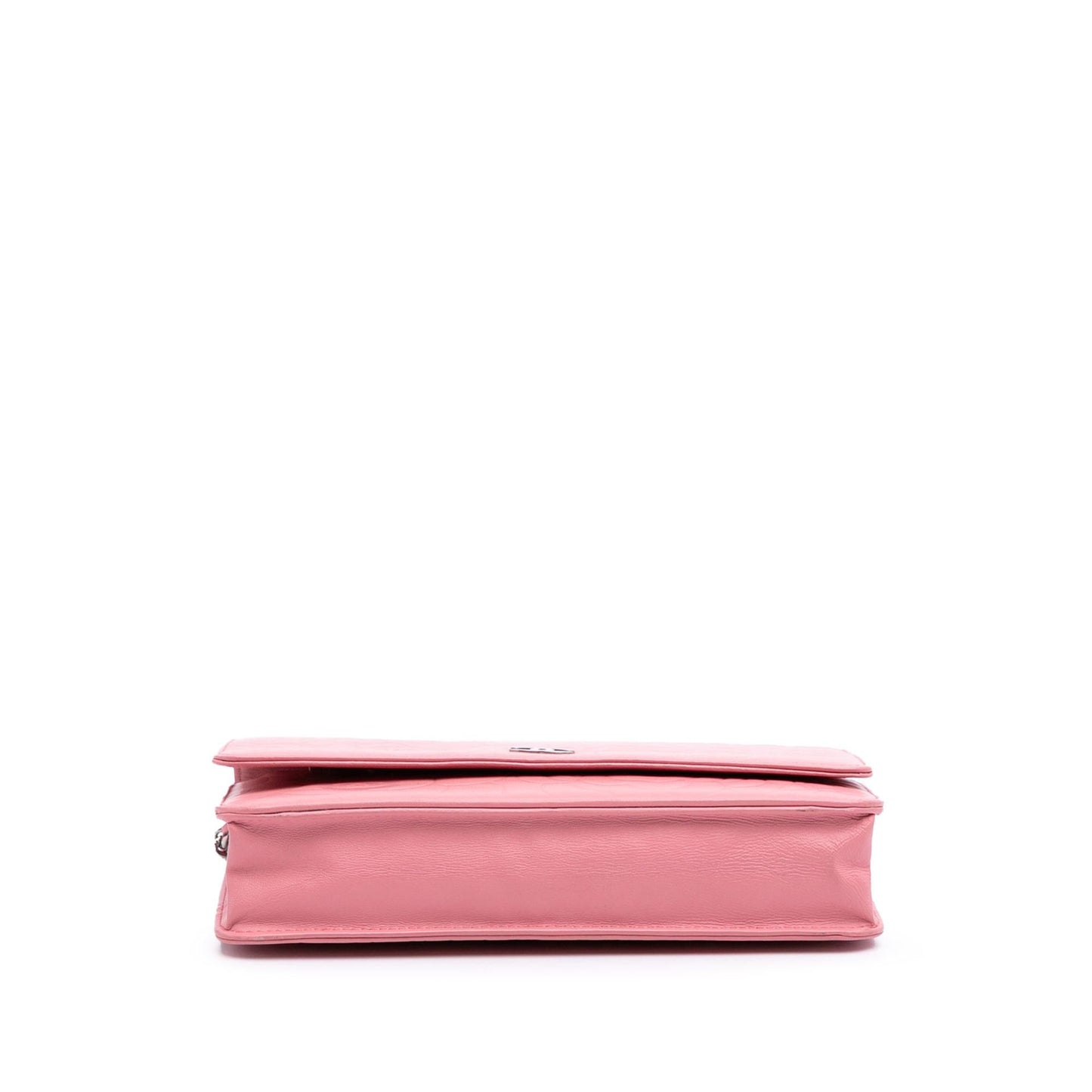 Chanel Embossed Lambskin Camellia On Wallet Case