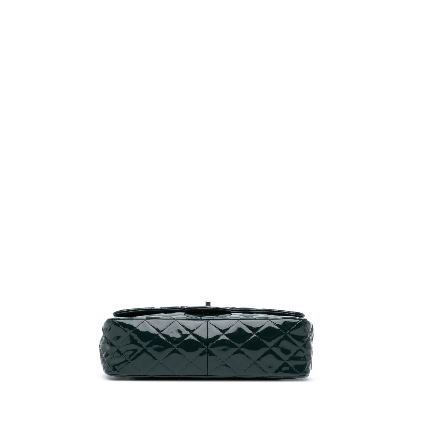 Chanel Jumbo Classic Patent Double Flap Handbag Shg Riglw6