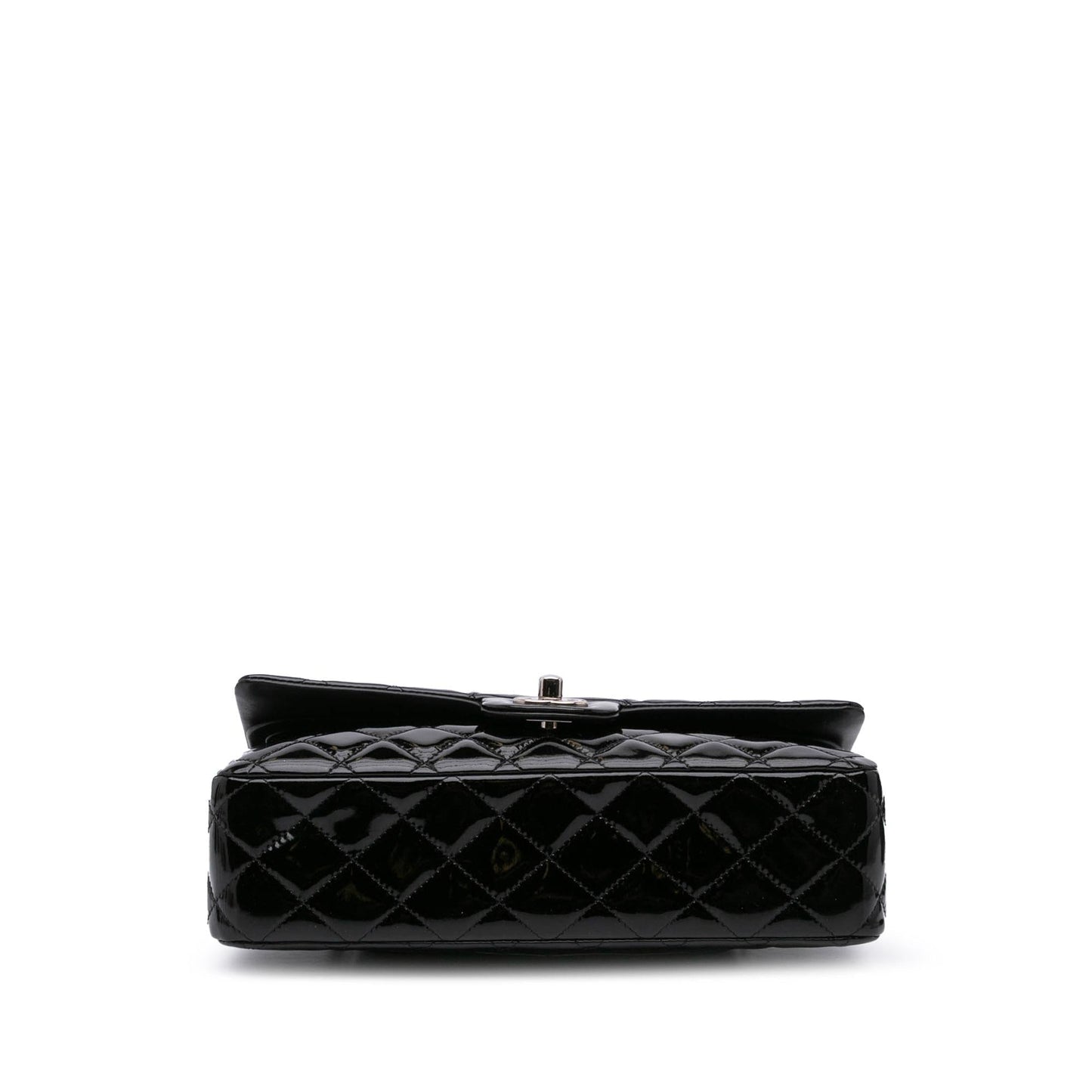Chanel Jumbo Classic Patent Double Flap Handbag Flap 7