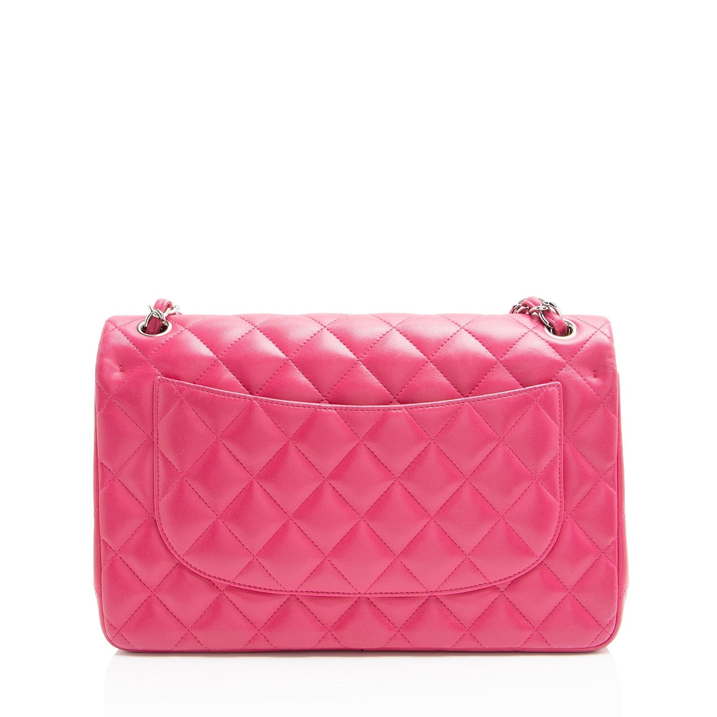 Chanel Lambskin Classic Jumbo Double Flap Shoulder Bag