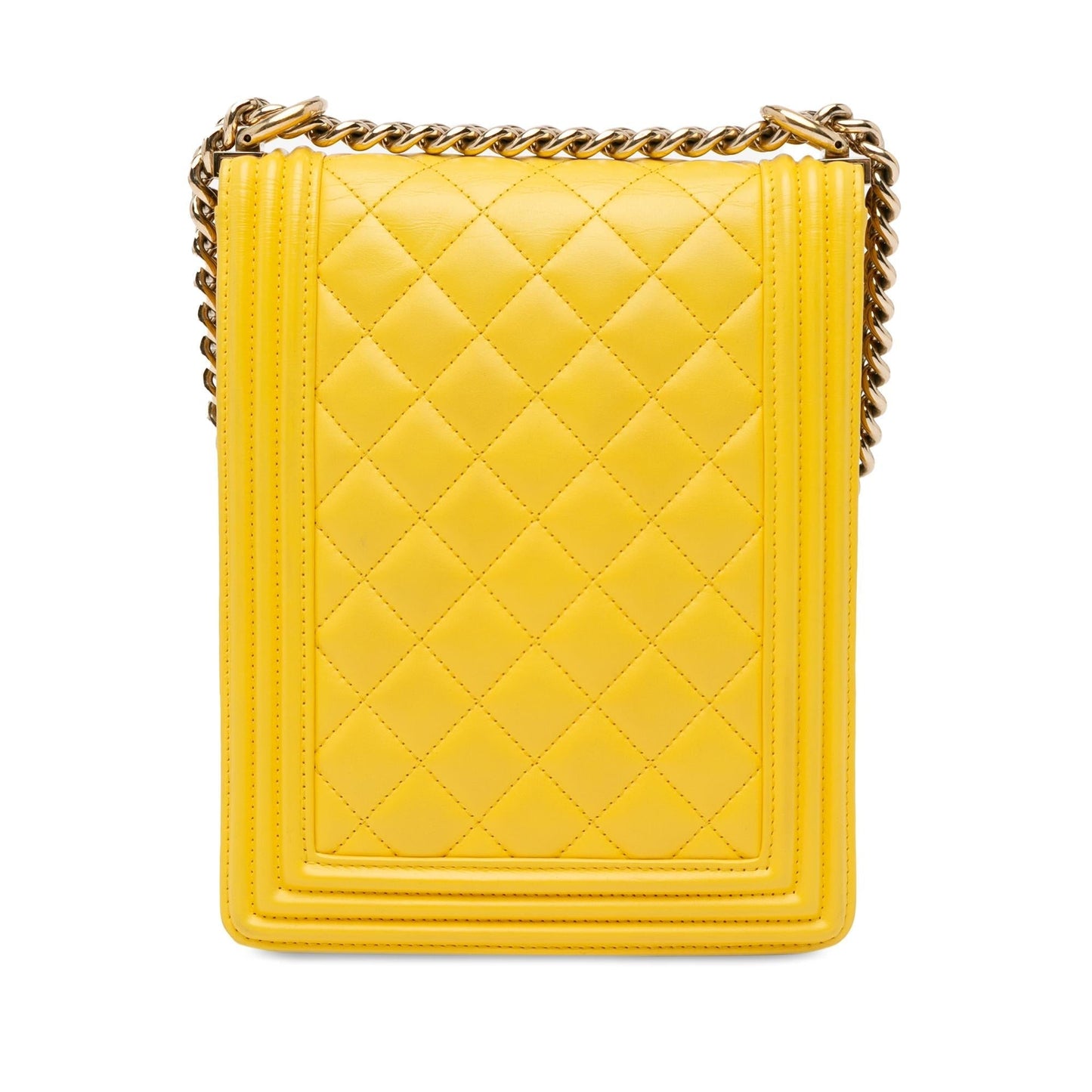 Chanel Lambskin North South Boy Flap SHG-3yGVi5 Handbag