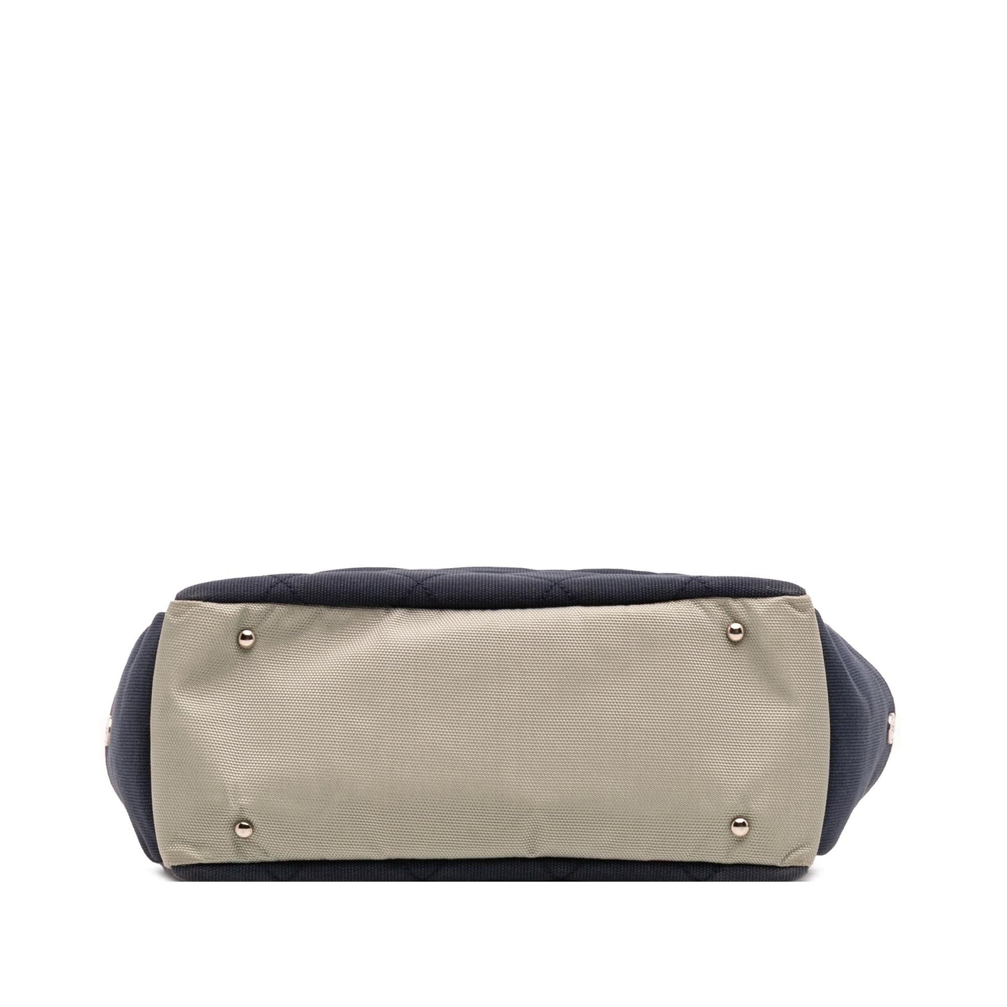 Chanel Bicolor Quilted Paris Biarritz Canvas Tote Bag