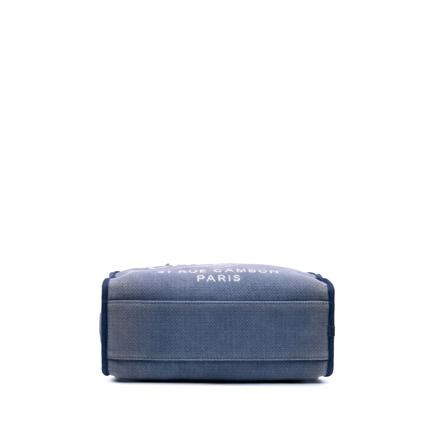 Chanel Denim Deauville Bowling Handbag Bag 1
